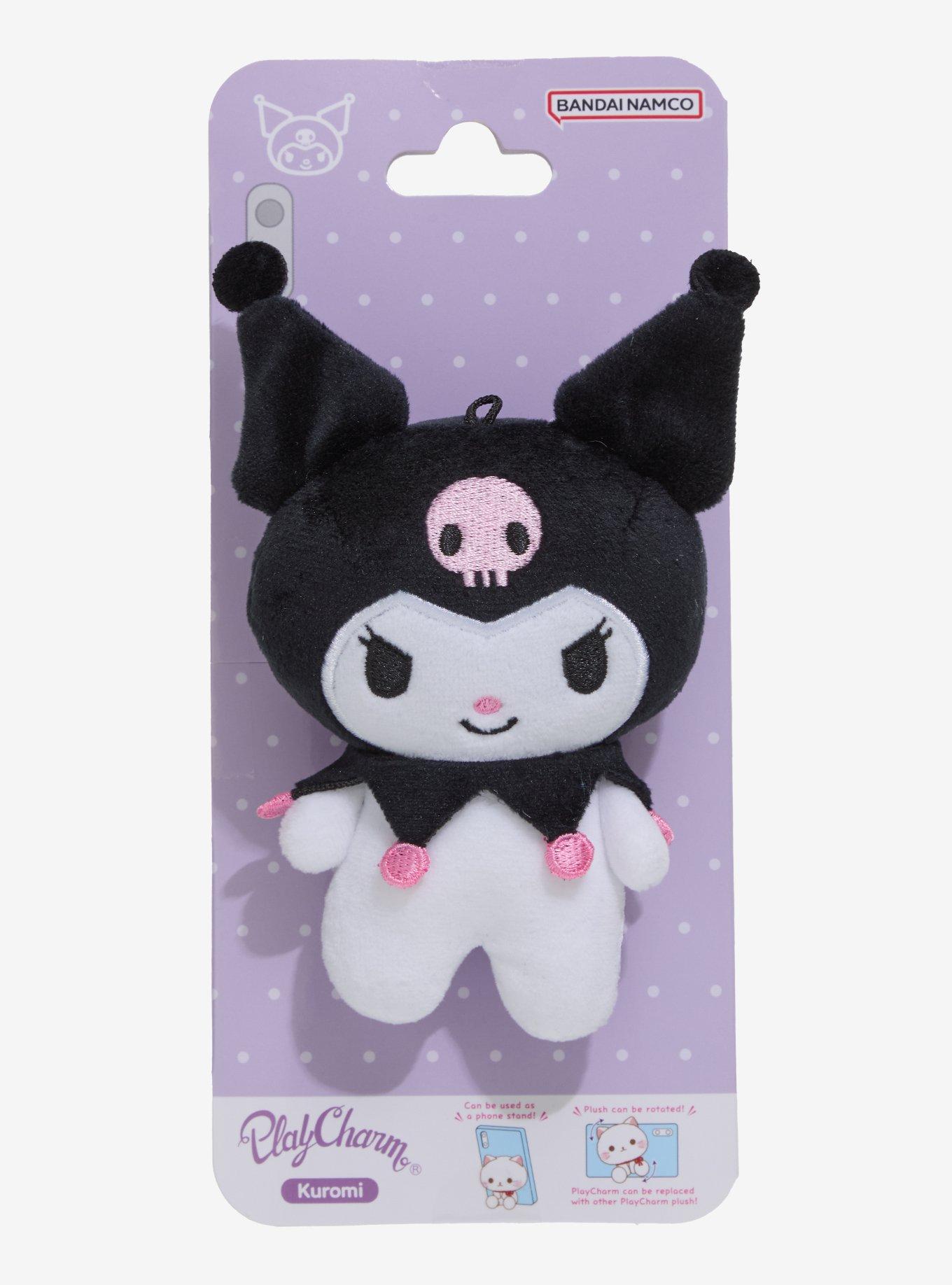 Bandai Namco Kuromi Plush Phone Stand Charm, , hi-res