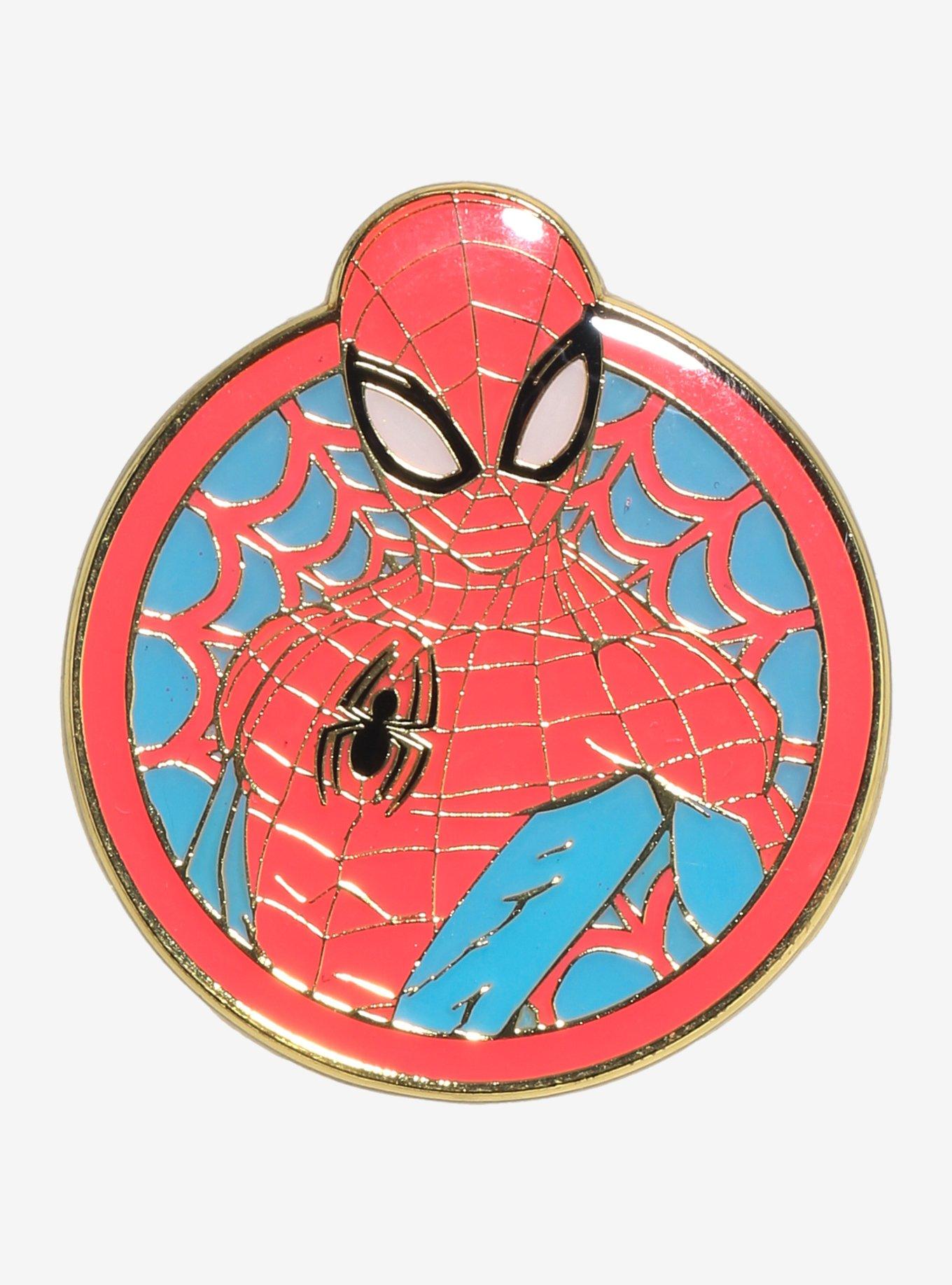Marvel Spider-Man Pastel Portrait Enamel Pin - BoxLunch Exclusive, , hi-res