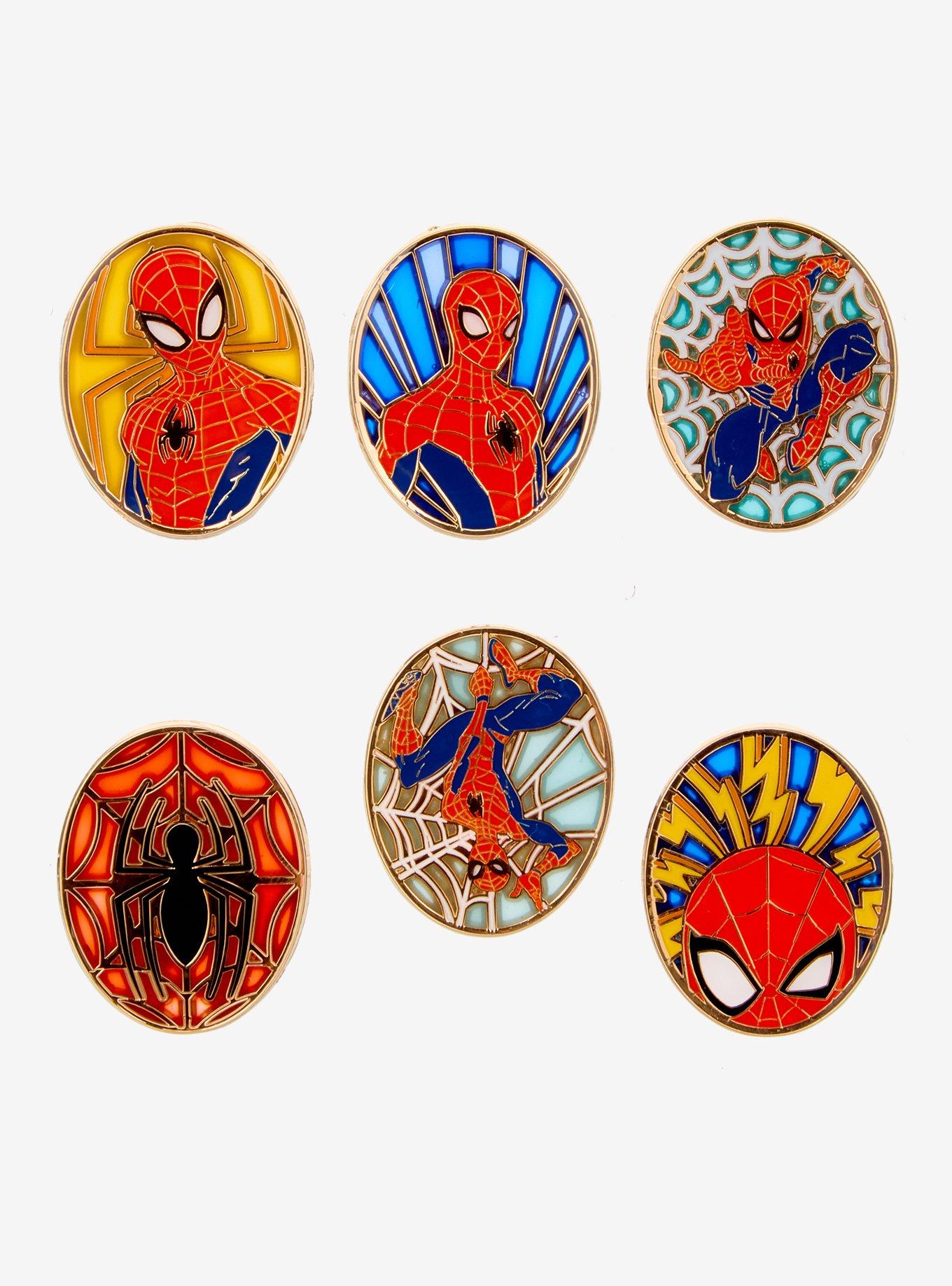 Loungefly Marvel Spider-Man Stained Glass Blind Box Enamel Pin — BoxLunch Exclusive