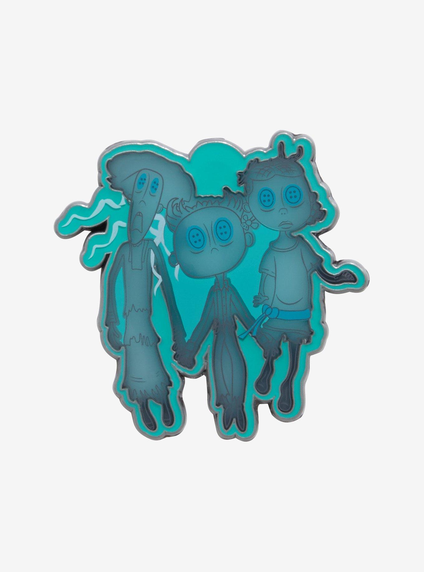 Loungefly Coraline Ghost Children Translucent Enamel Pin — BoxLunch Exclusive, , hi-res