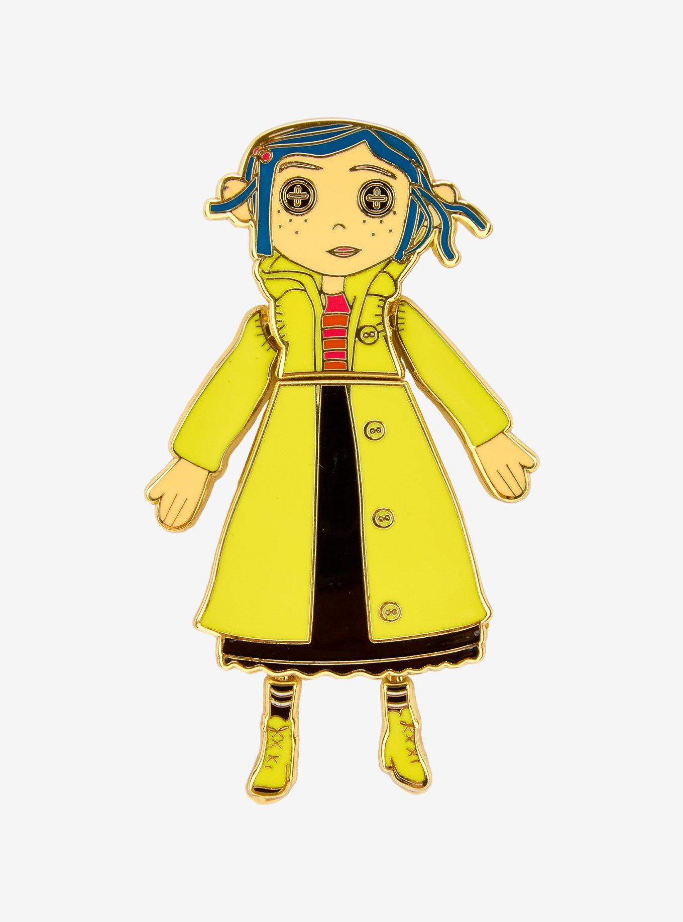 Loungefly Coraline Doll Coraline Moving Limited Edition Enamel Pin - BoxLunch Exclusive, , hi-res