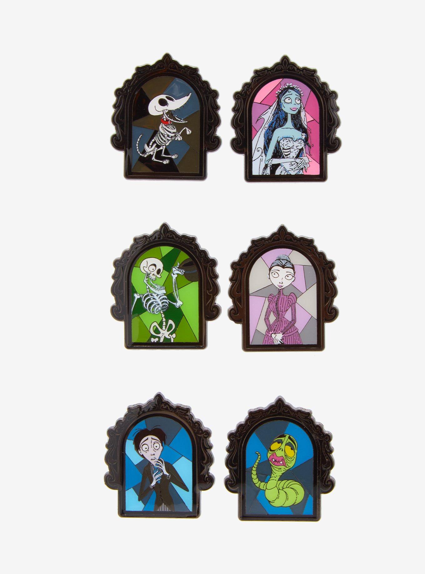 Loungefly Corpse Bride Arched Portrait Blind Box Enamel Pin — BoxLunch Exclusive, , hi-res