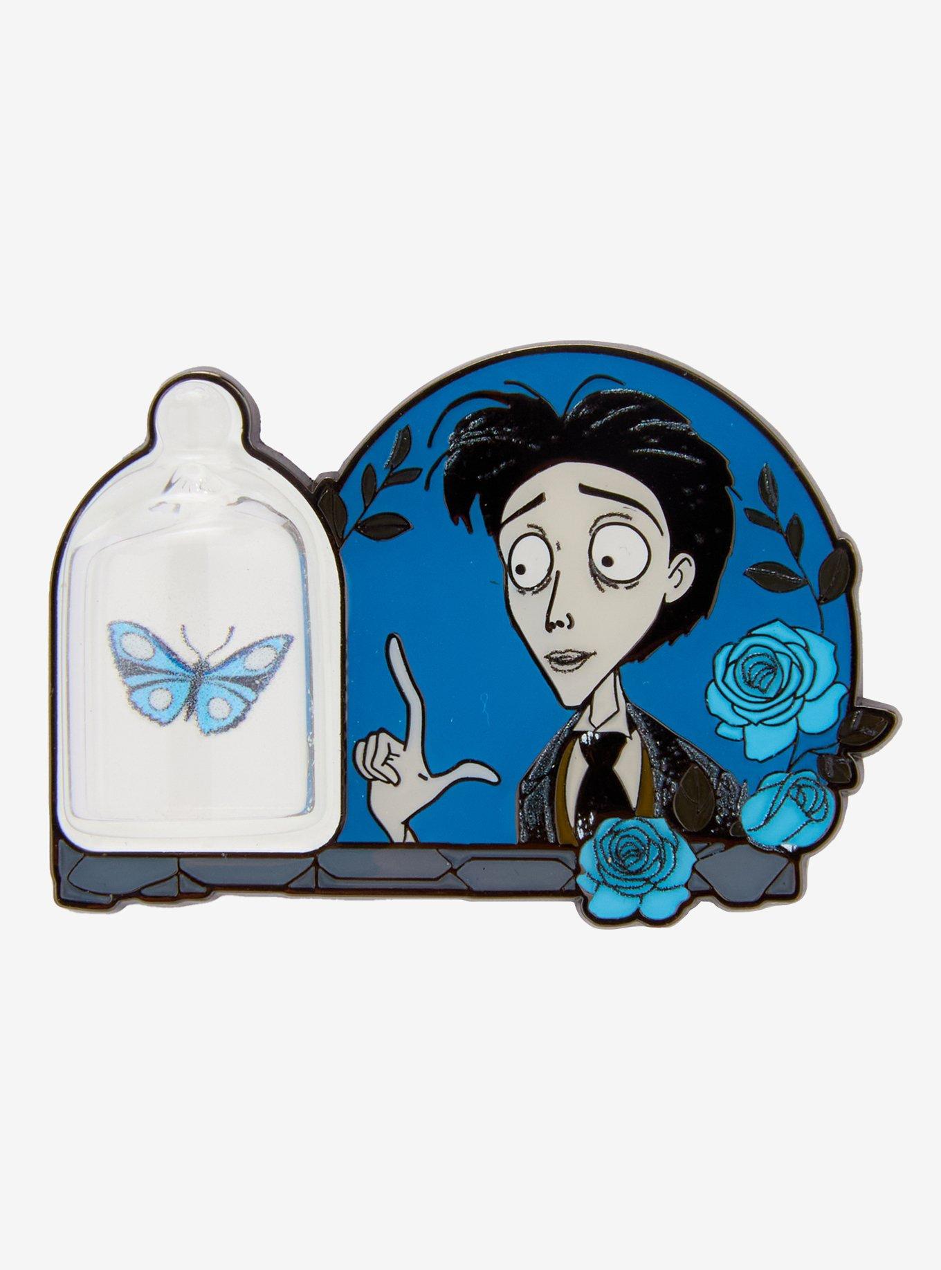 Loungefly Corpse Bride Victor & Butterfly Enamel Pin &mdash; BoxLunch Exclusive, , hi-res