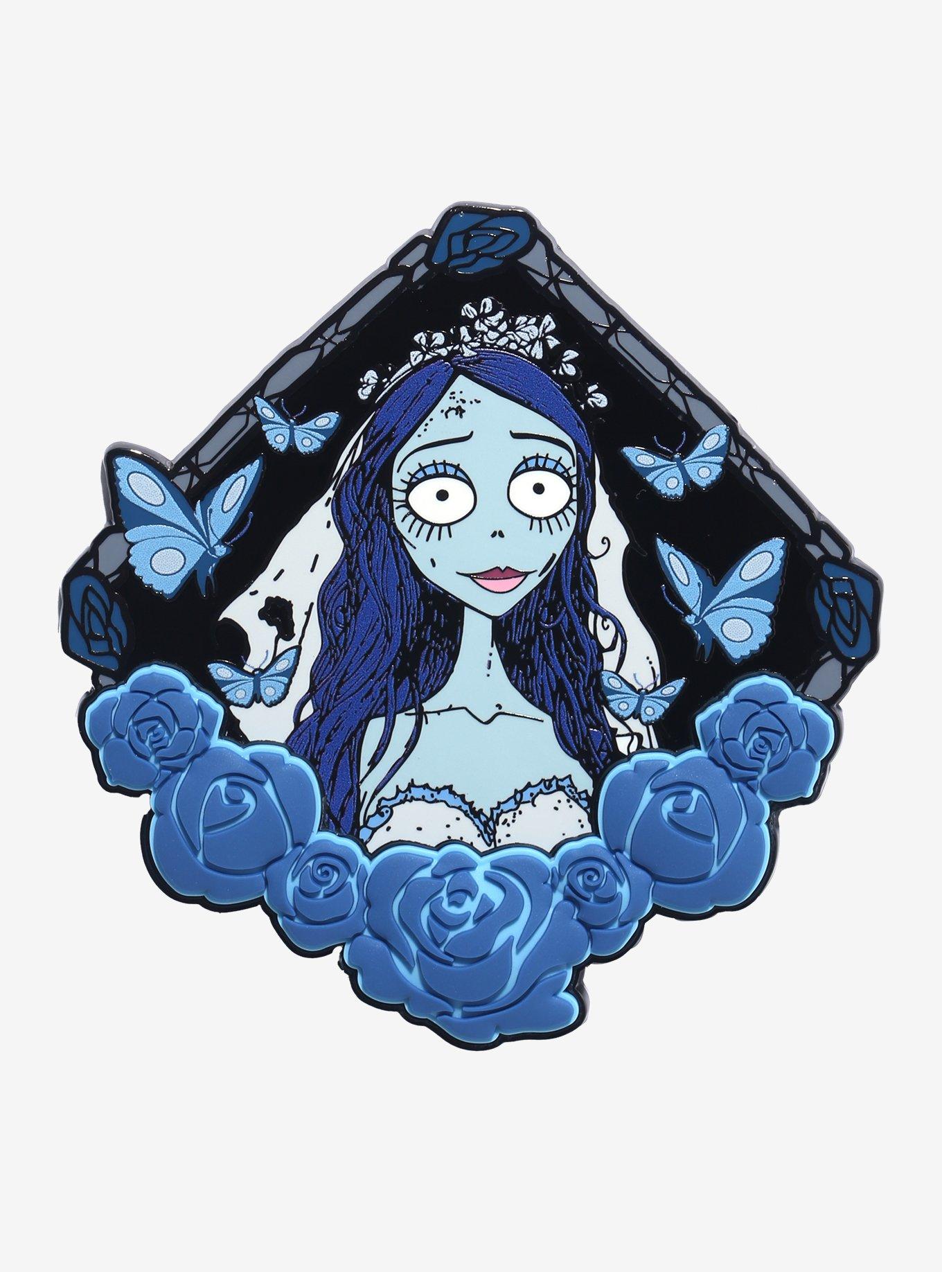 Loungefly Corpse Bride Emily Butterflies Limited Edition Enamel Pin — BoxLunch Exclusive, , hi-res