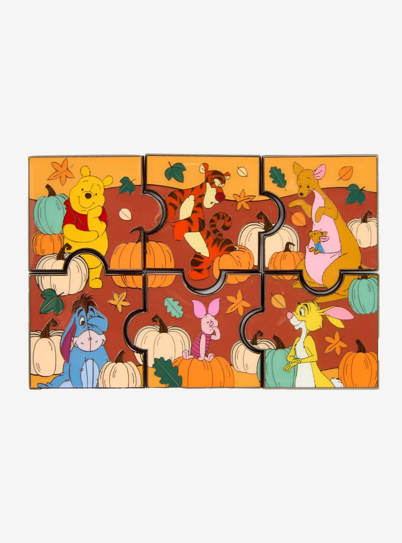 Loungefly Disney Winnie the Pooh Autumn Puzzle Blind Box Enamel Pin — BoxLunch Exclusive, , hi-res
