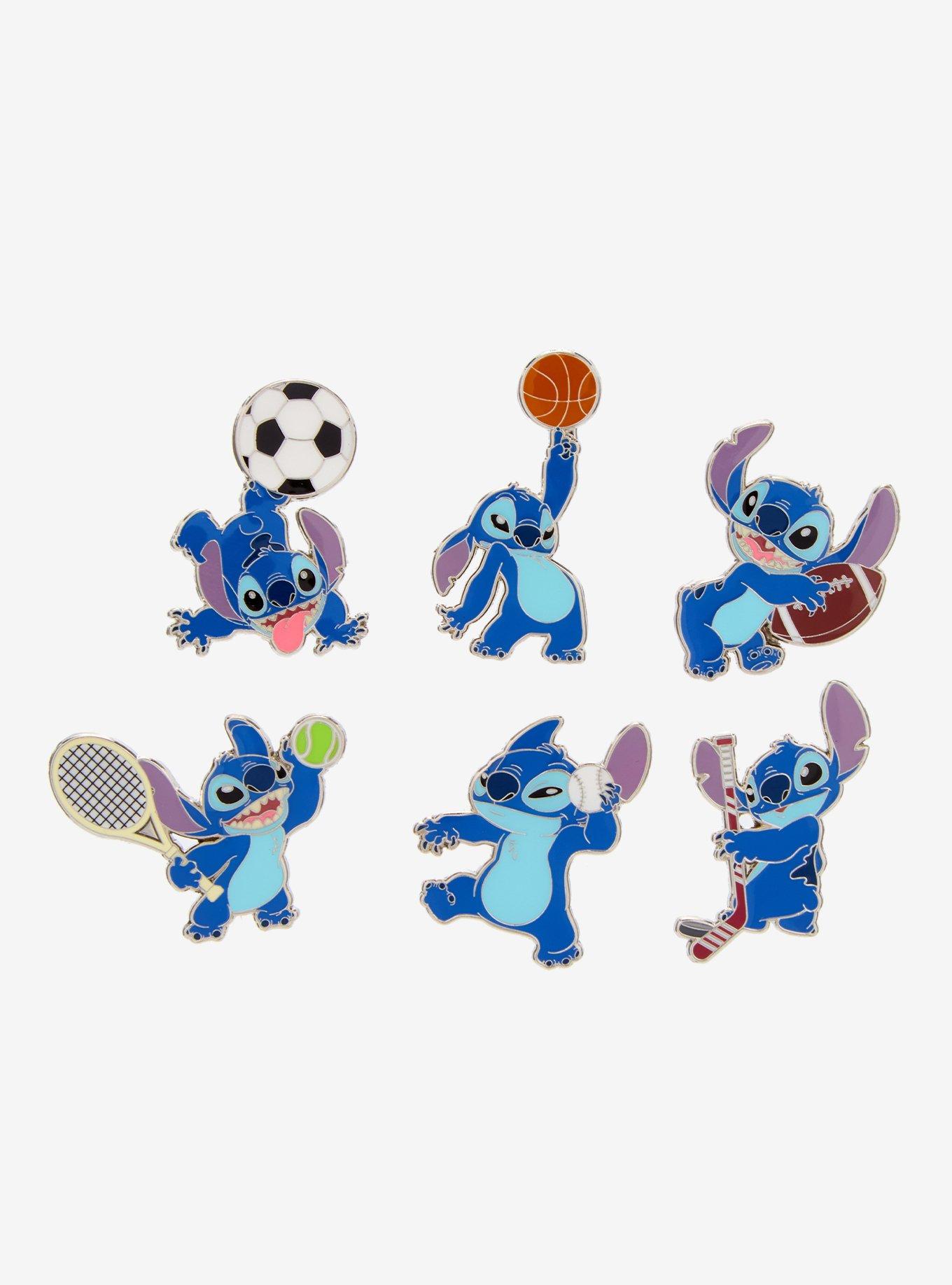 Loungefly Disney Lilo & Stitch Sporty Stitch Enamel Pin — BoxLunch Exclusive, , hi-res
