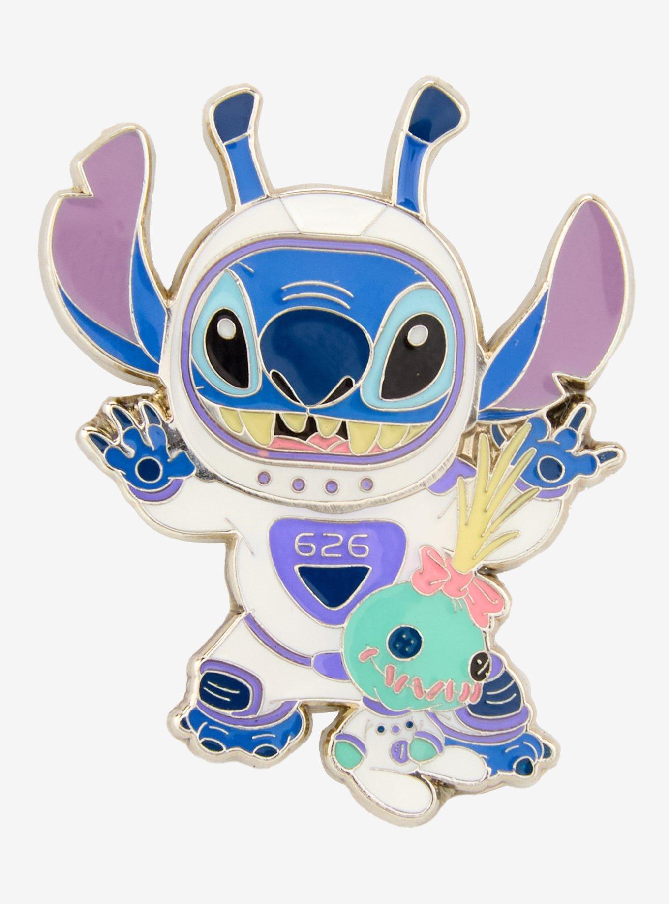 Loungefly Disney Stitch Astronaut Enamel Pin - BoxLunch Exclusive, , hi-res