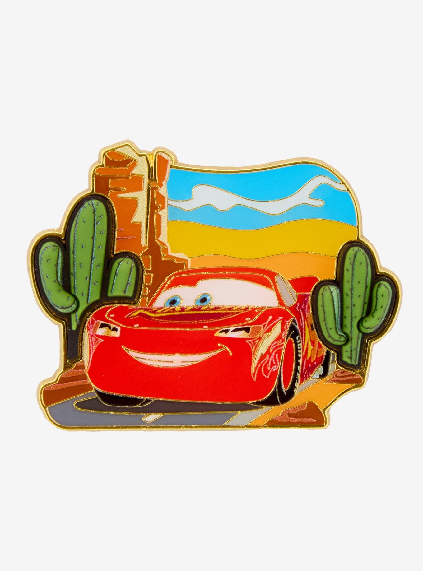 Loungefly Disney Pixar Cars Lightning McQueen Cactus Enamel Pin &mdash; BoxLunch Exclusive, , hi-res