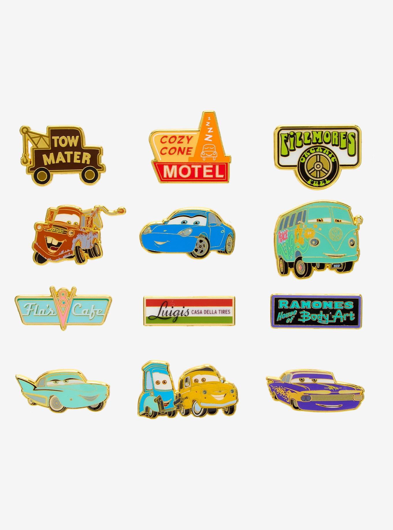 Loungefly Disney Pixar Cars Signs Blind Box Enamel Pin Set &mdash; BoxLunch Exclusive, , hi-res