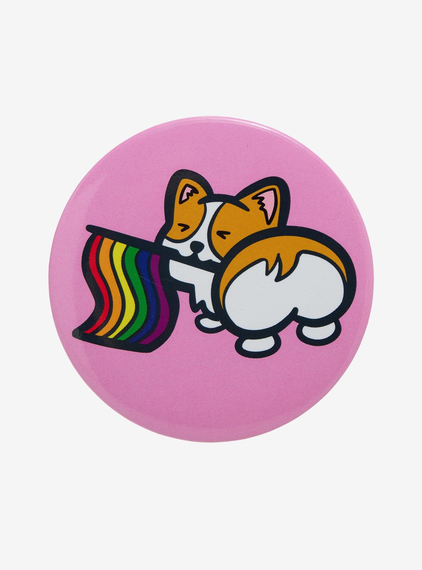 Corgi Pride 3 Inch Button, , hi-res