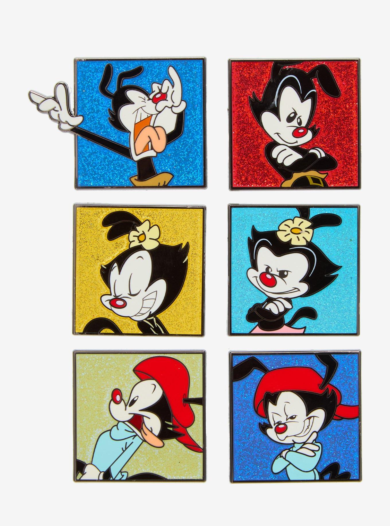 Animaniacs Character Color Portraits Glitter Blind Box Enamel Pin - BoxLunch Exclusive, , hi-res