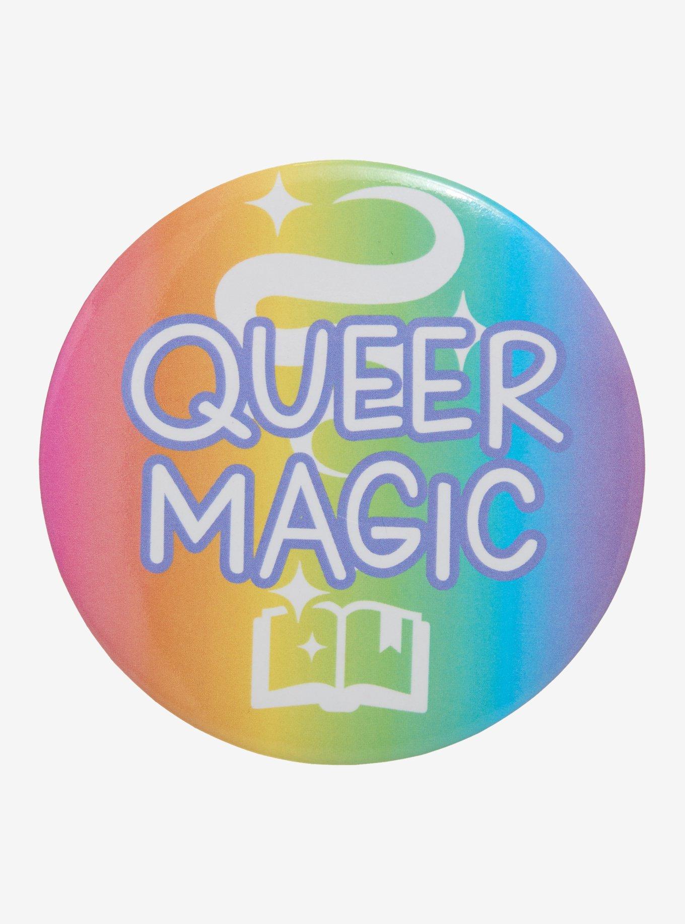 Queer Magic Rainbow 3 Inch Button, , hi-res