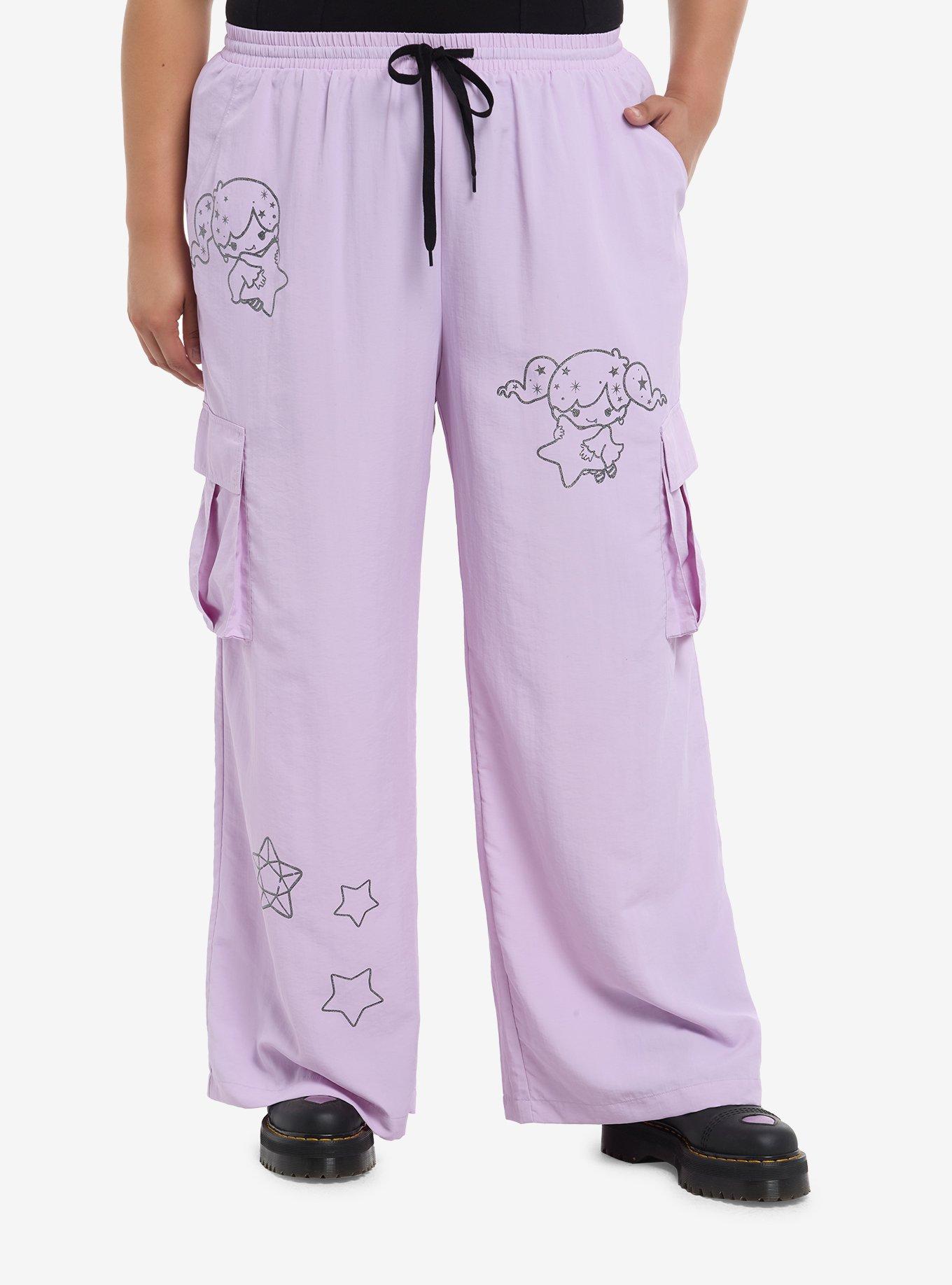 Magical Twin Comets Lavender Cargo Pants Plus Size, , hi-res