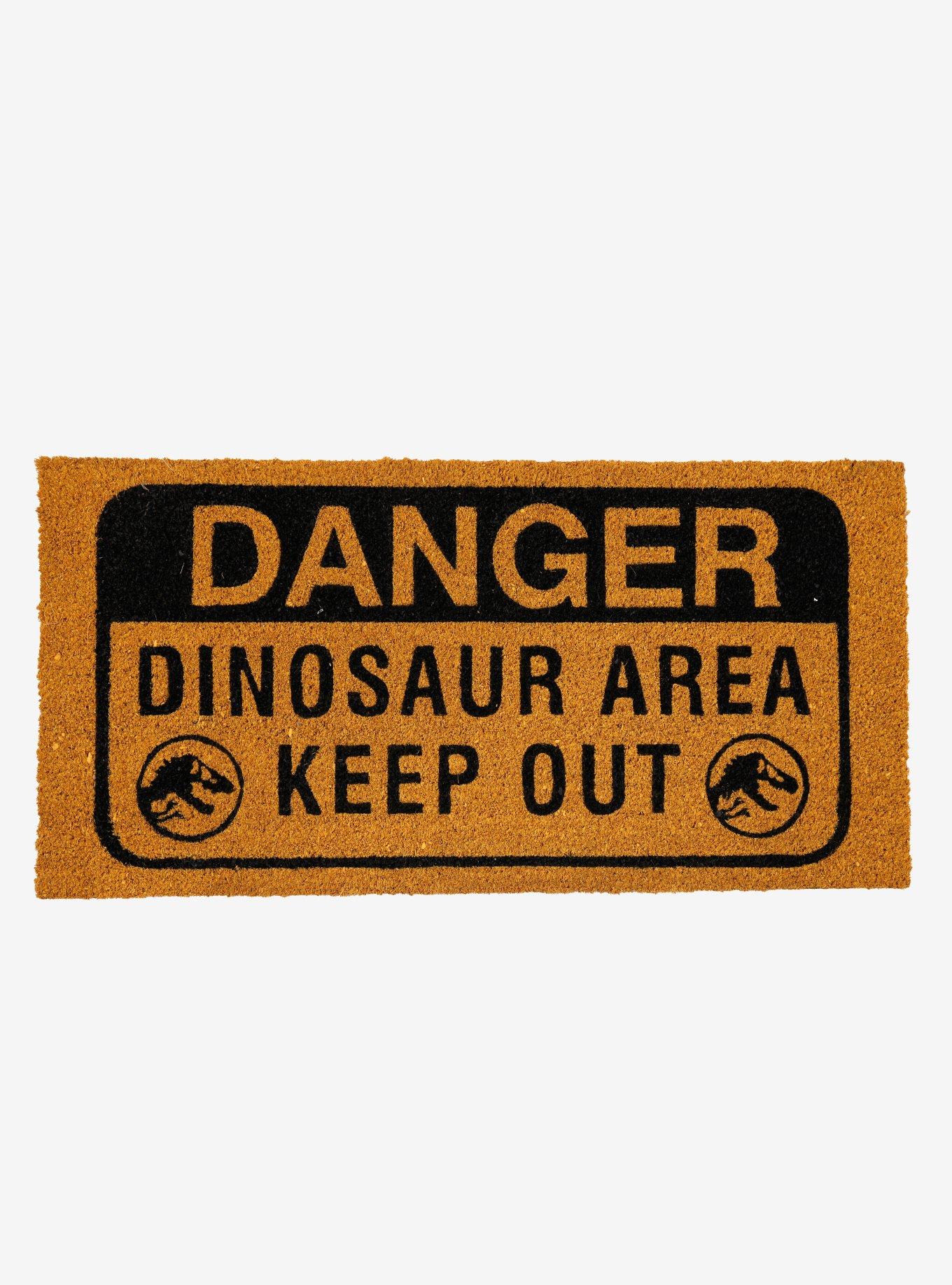 Jurassic Park Danger Door Mat — BoxLunch Exclusive, , hi-res