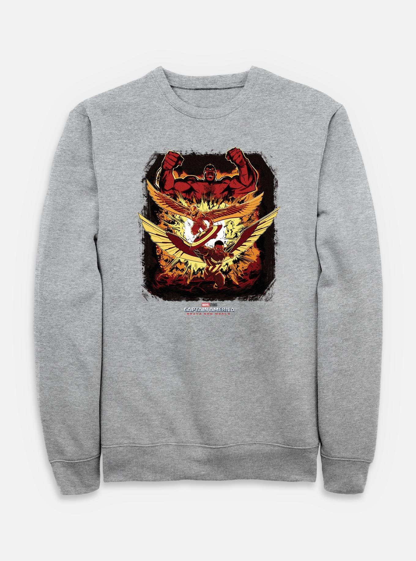 Captain America: Brave New World Red Hulk And Falcon Sweatshirt, , hi-res