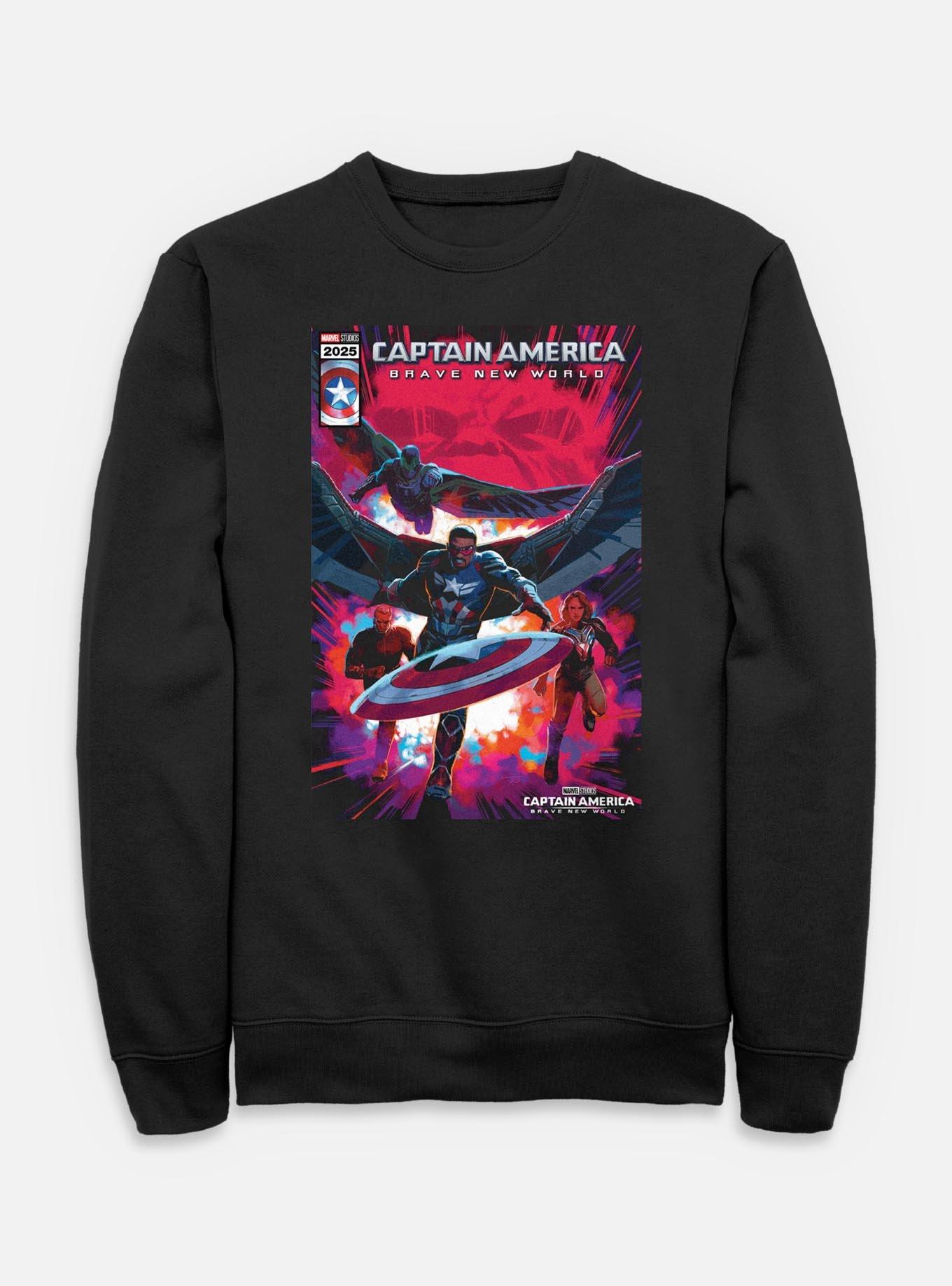 Captain America: Brave New World Captain America And Falcon Comic Cover Sweatshirt, , hi-res