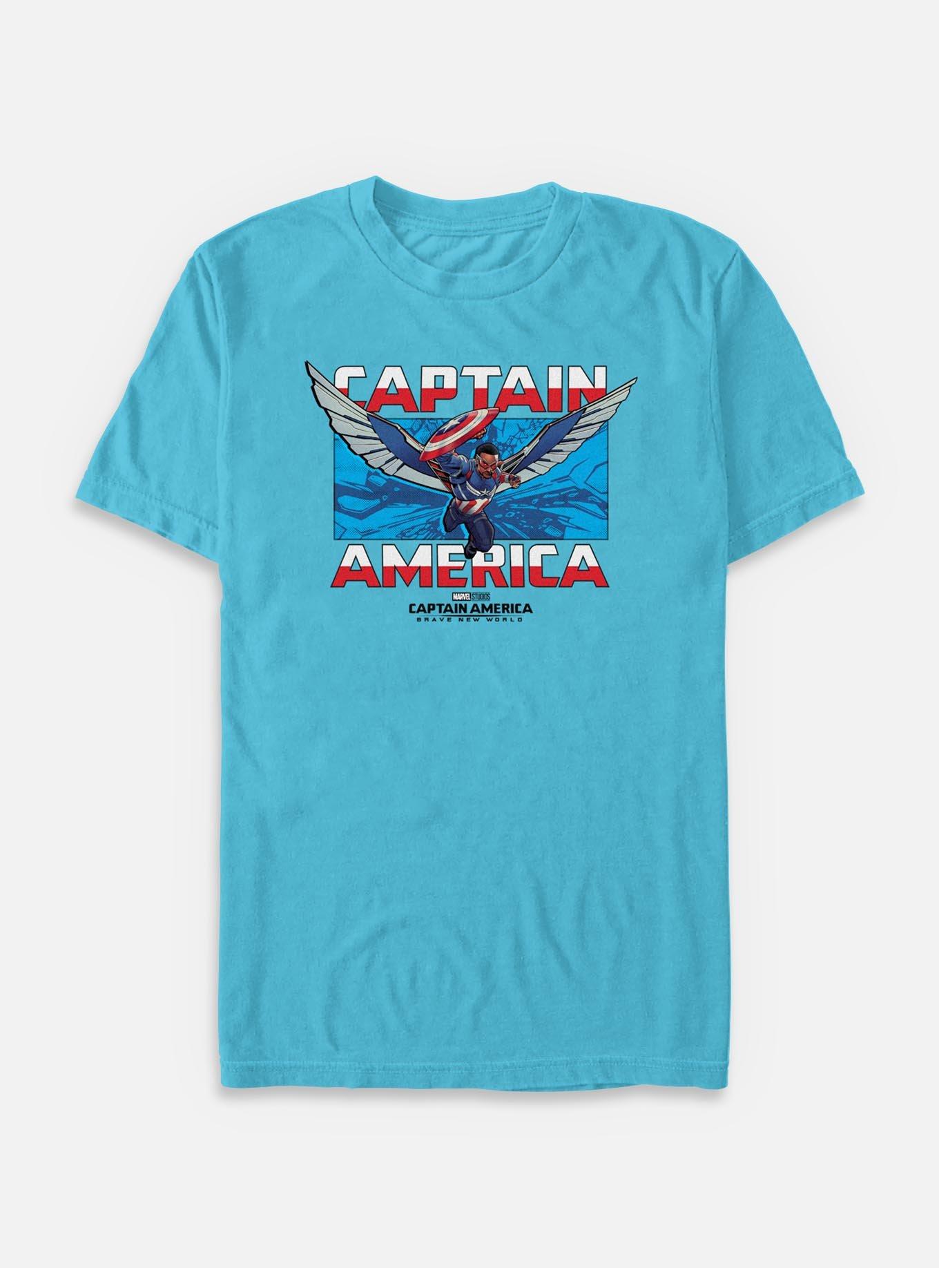 Captain America: Brave New World Breakthrough Captain America Garment Dye T-Shirt, SAPPHIRE, hi-res