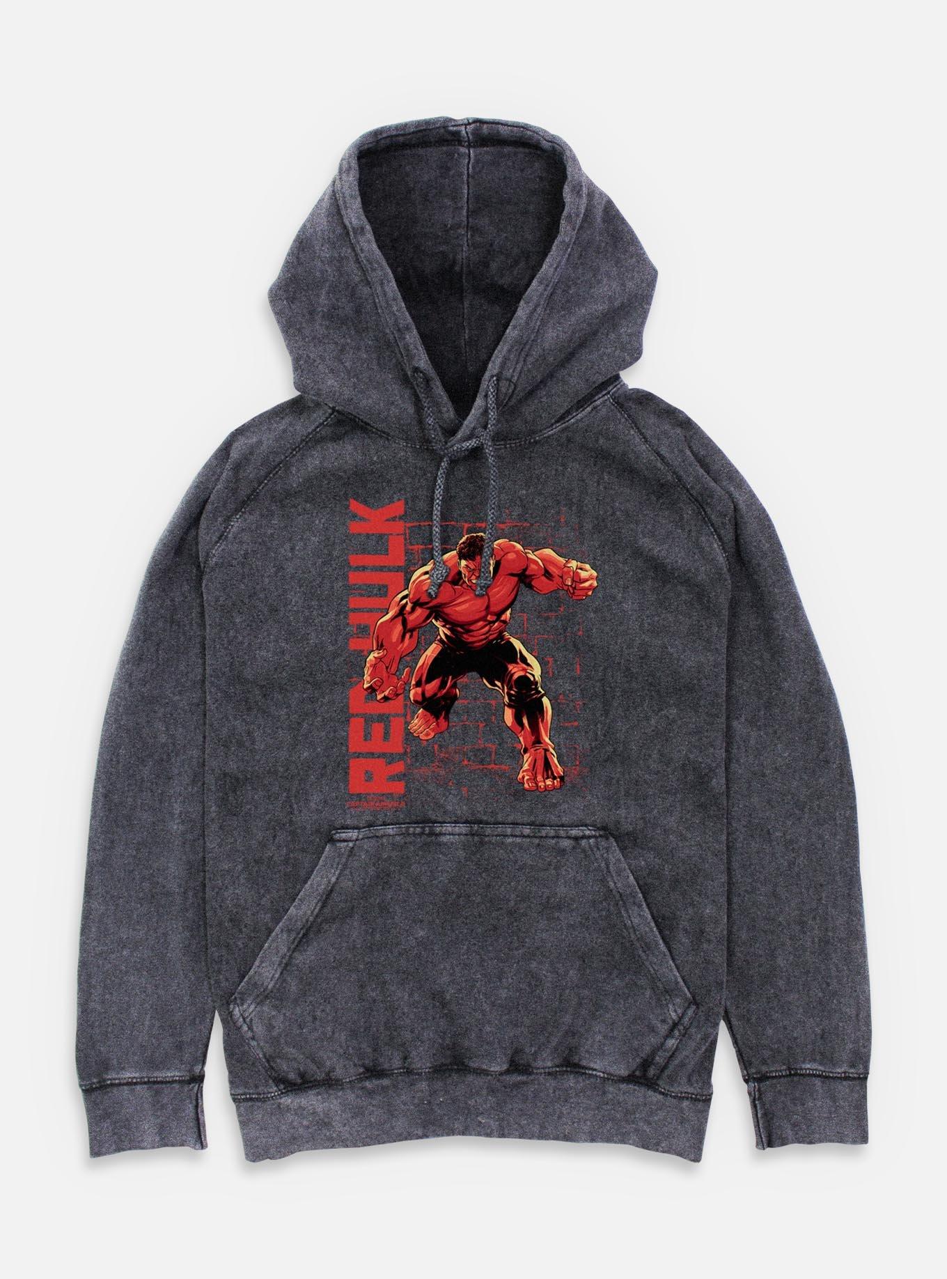 Captain America: Brave New World Stone Wall Hulk Mineral Wash Hoodie, , hi-res