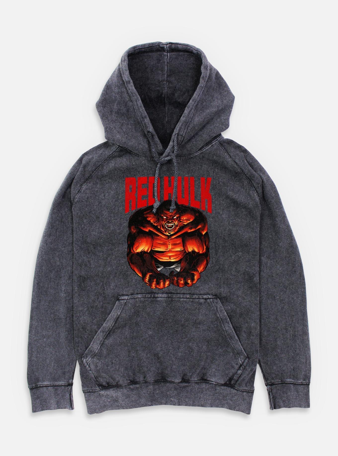 Marvel Red Hulk Mineral Wash Hoodie, , hi-res