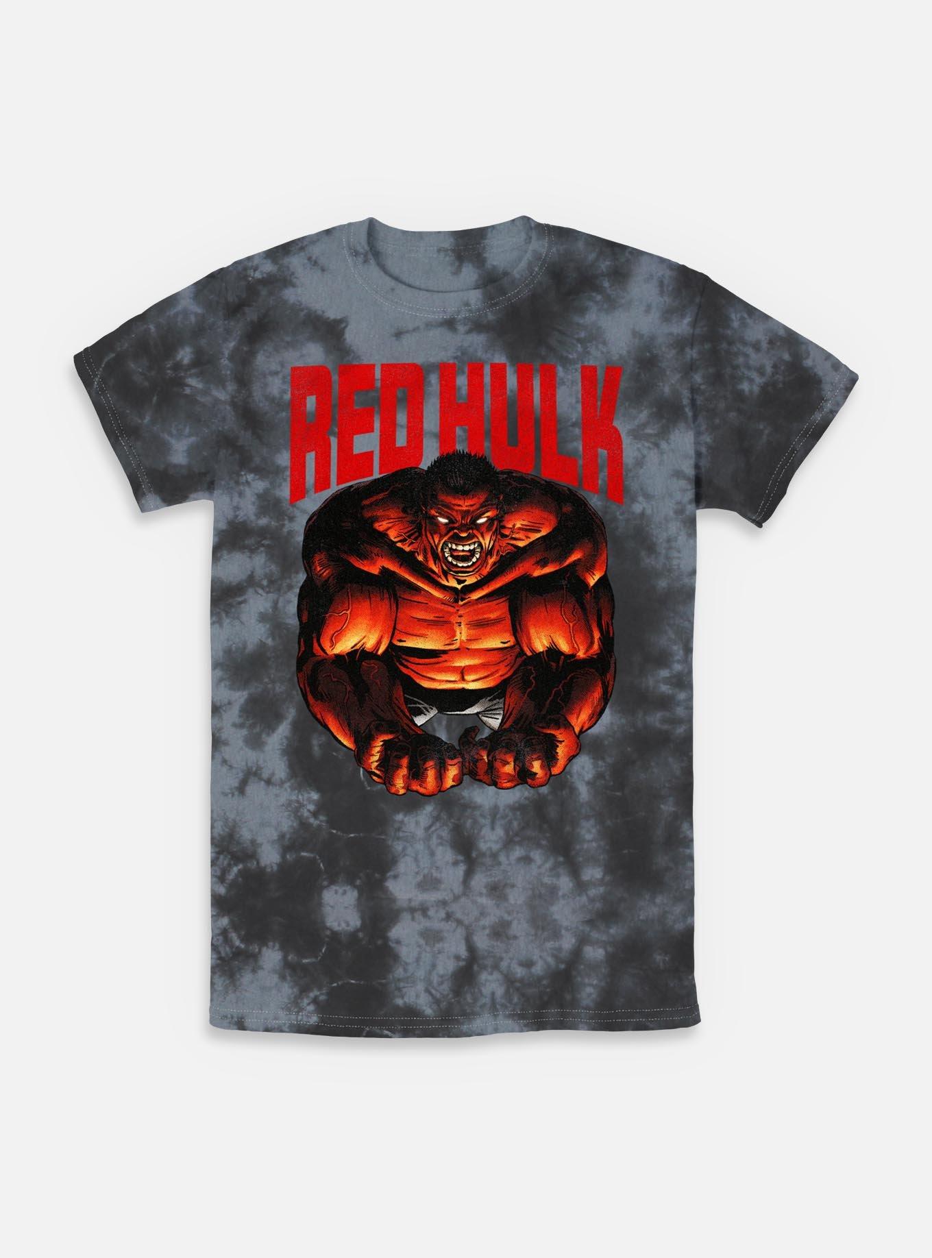 Marvel Red Hulk Tie-Dye T-Shirt, BLKCHAR, hi-res