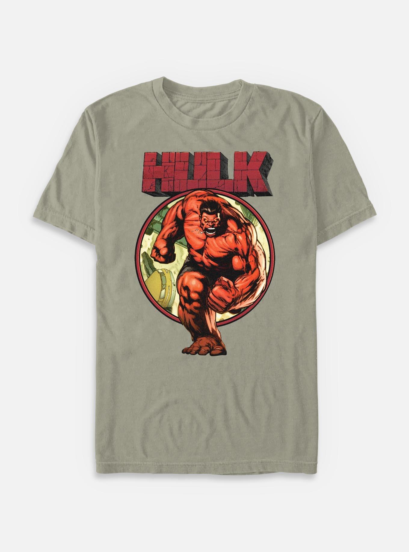 Marvel Red Hulk Run Garment Dye T-Shirt, SANDSTONE, hi-res