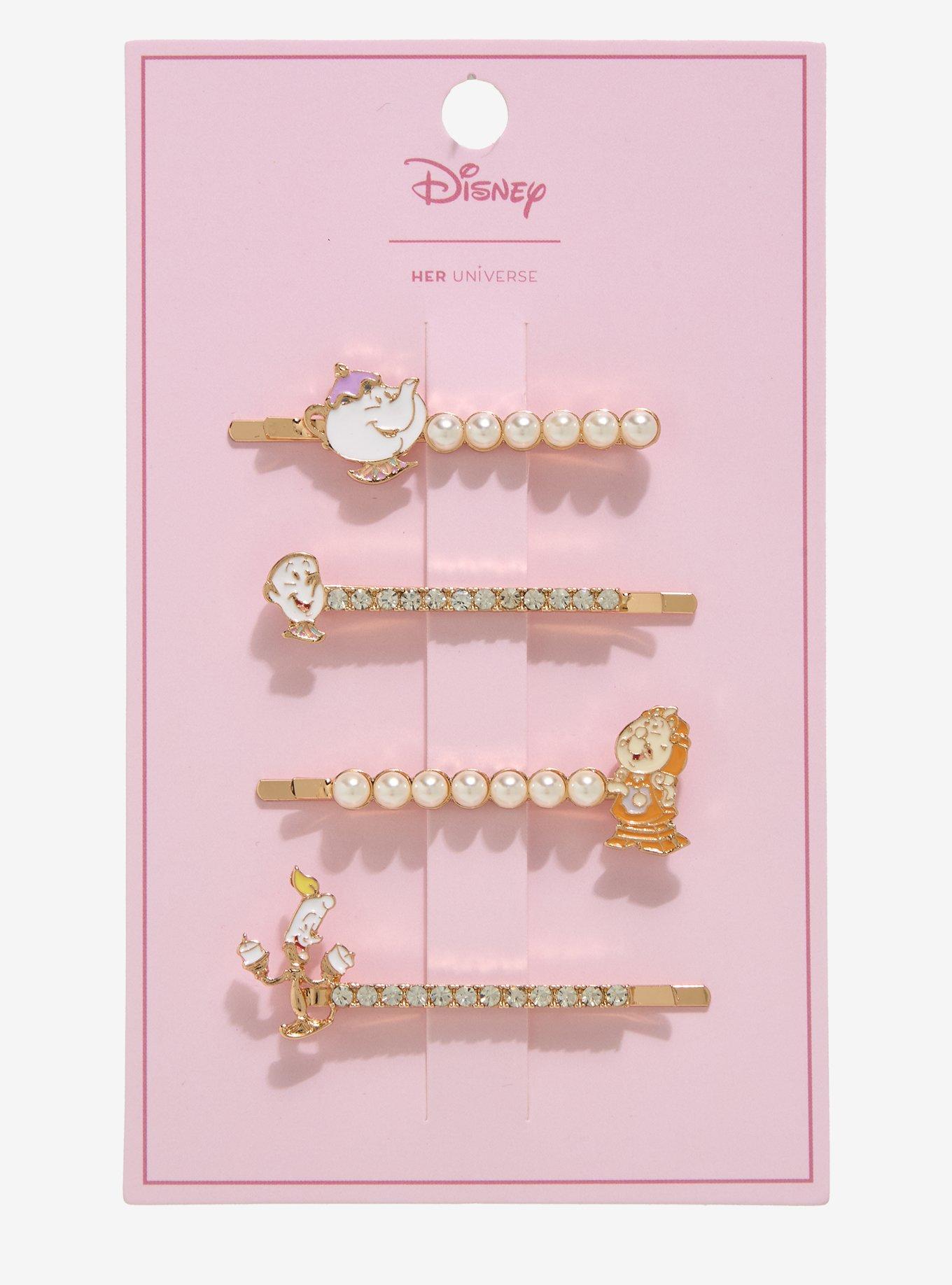 Her Universe Disney Beauty And The Beast Icons Hair Clip Set Her Universe Exclusive, , hi-res