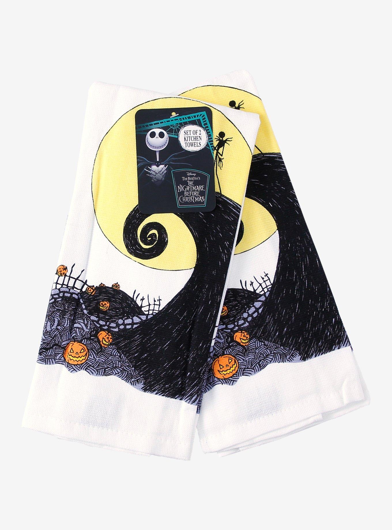Disney The Nightmare Before Christmas Spiral Hill Kitchen Towel Set