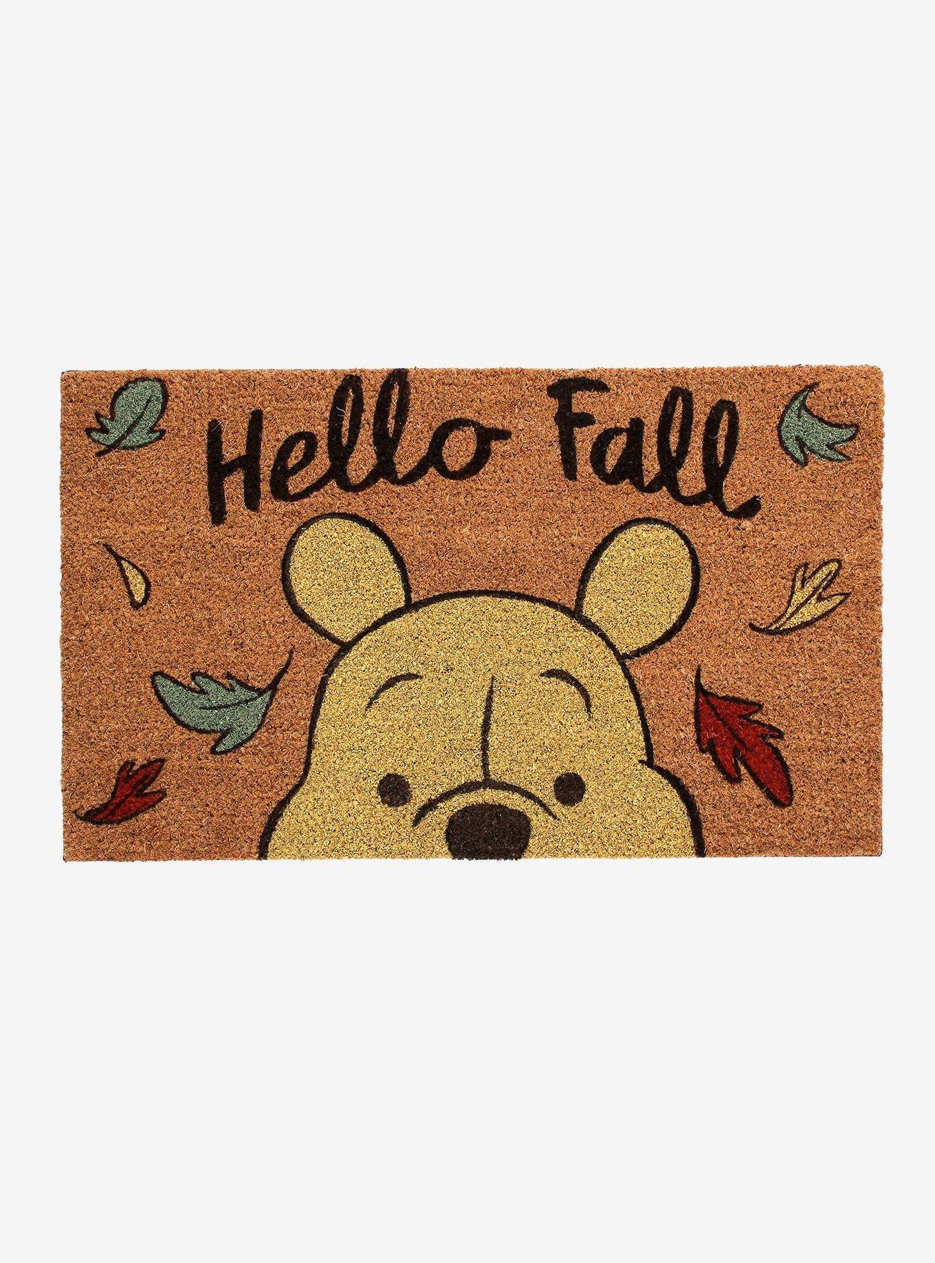 Disney Winnie the Pooh Hello Fall Autumn Door Mat, , hi-res