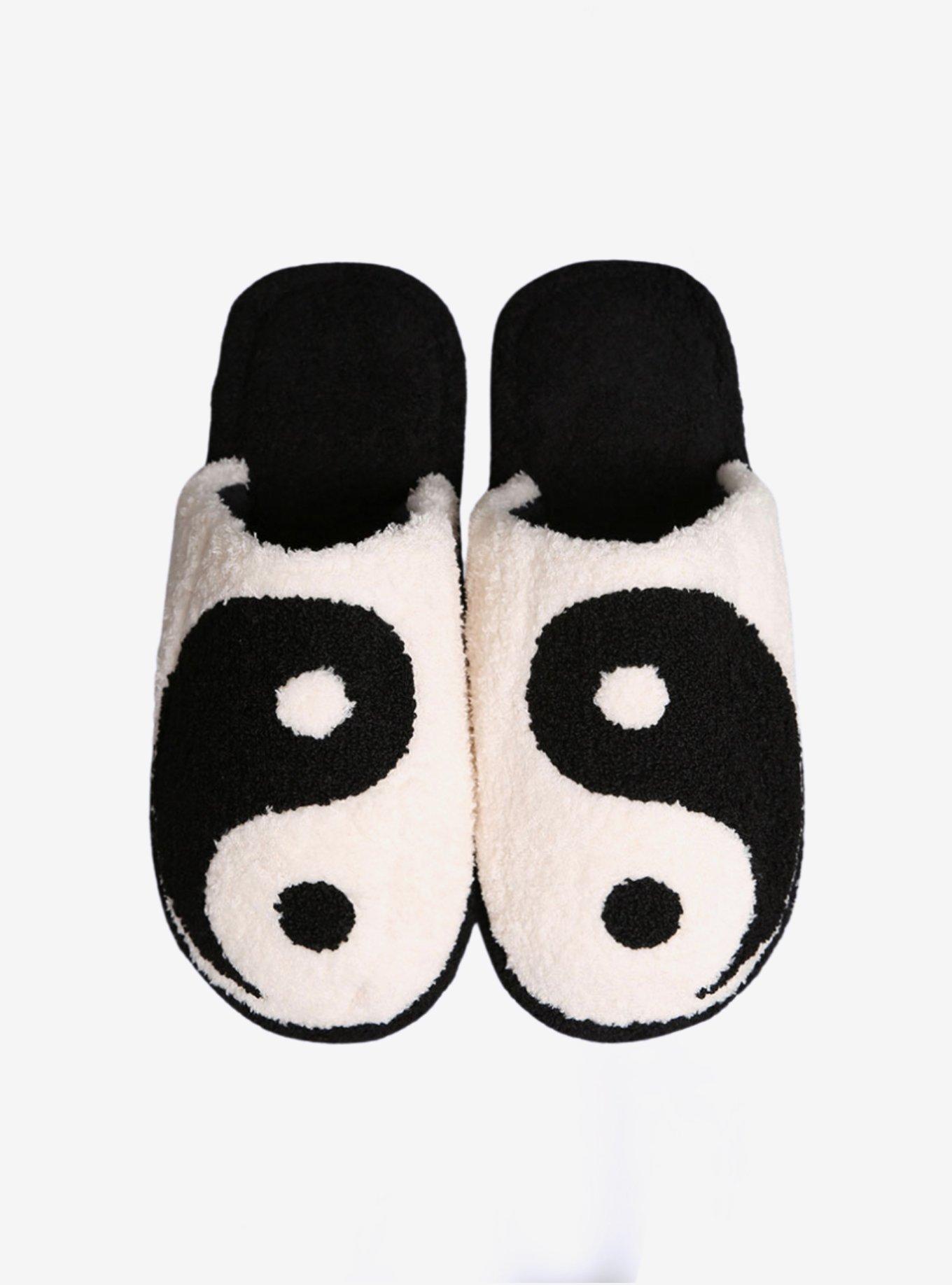 Yin Yang Soft Fuzzy Slippers, , hi-res