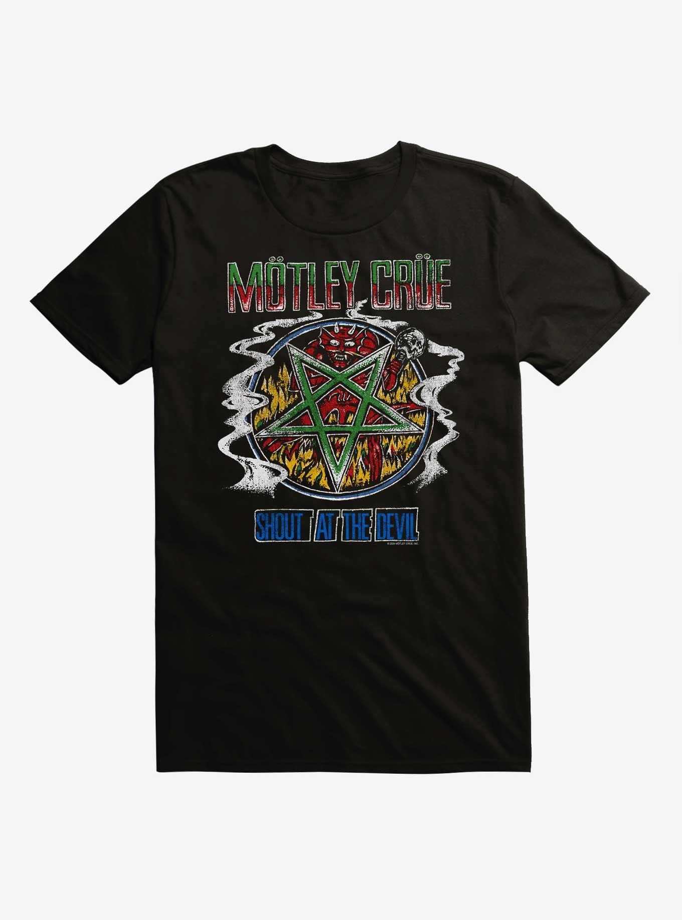 Motley Crue Shout At The Devil Pentagram Smoke T-Shirt, , hi-res