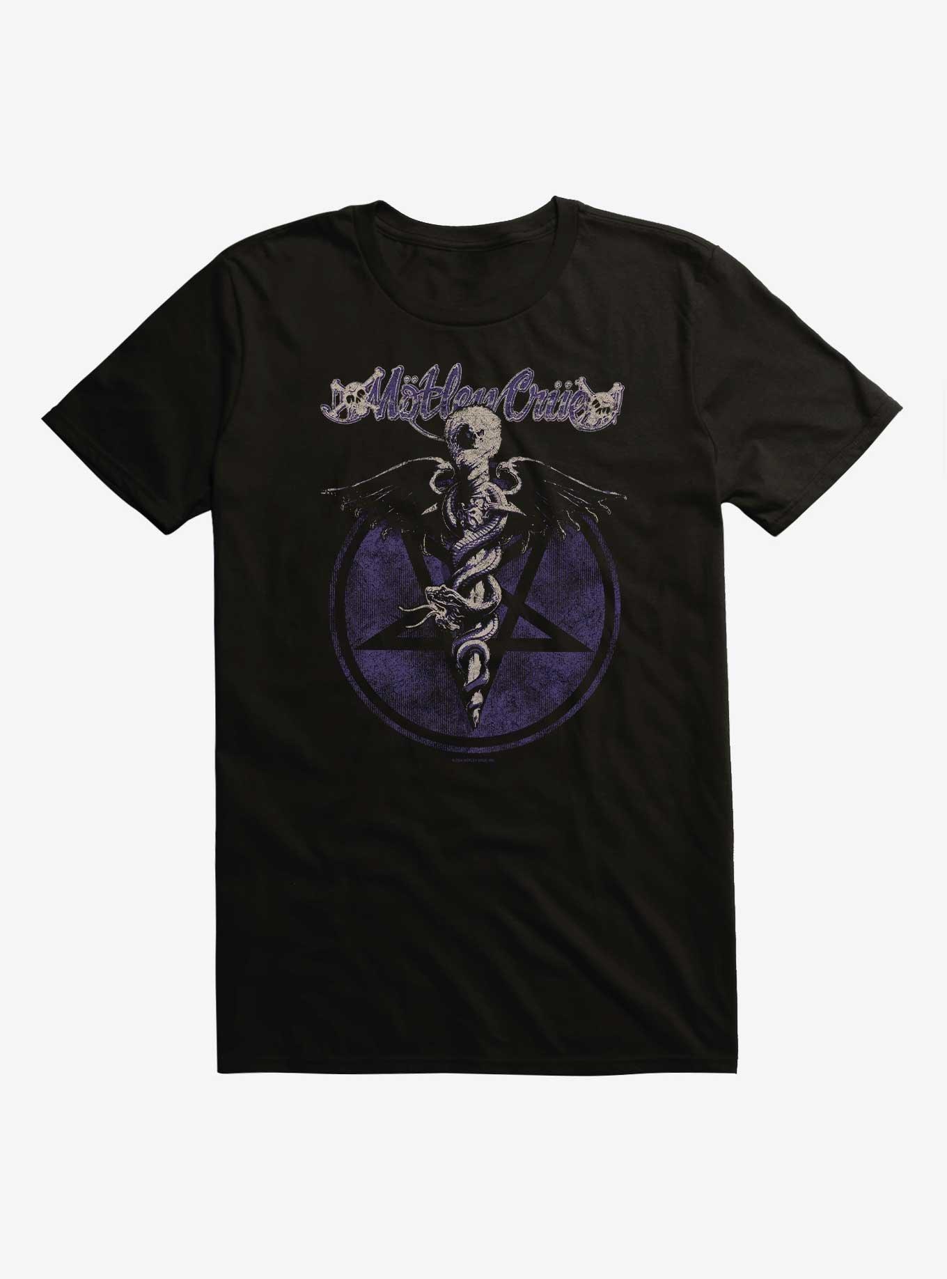 Motley Crue Dr. FeelGood Pentagram T-Shirt, , hi-res