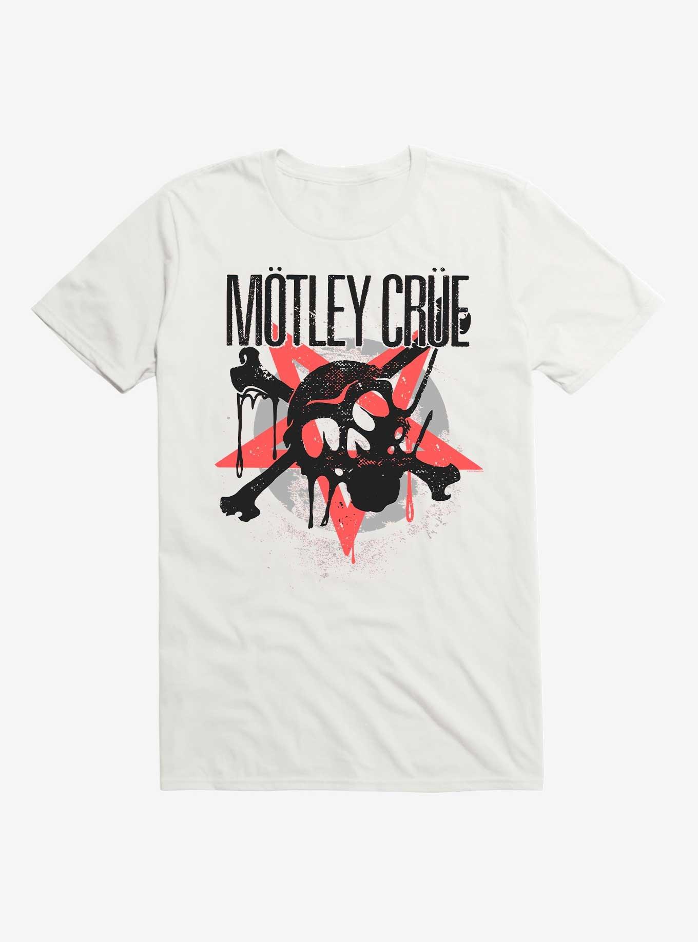 Motley Crue Skull Pentagram T-Shirt, , hi-res