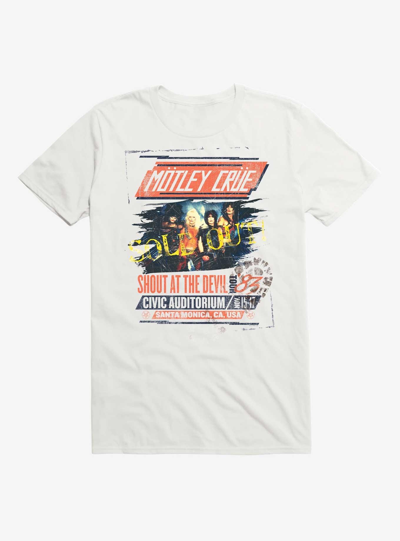Motley Crue Shout At The Devil Tour Live At Civic Auditorium 1983 T-Shirt, , hi-res