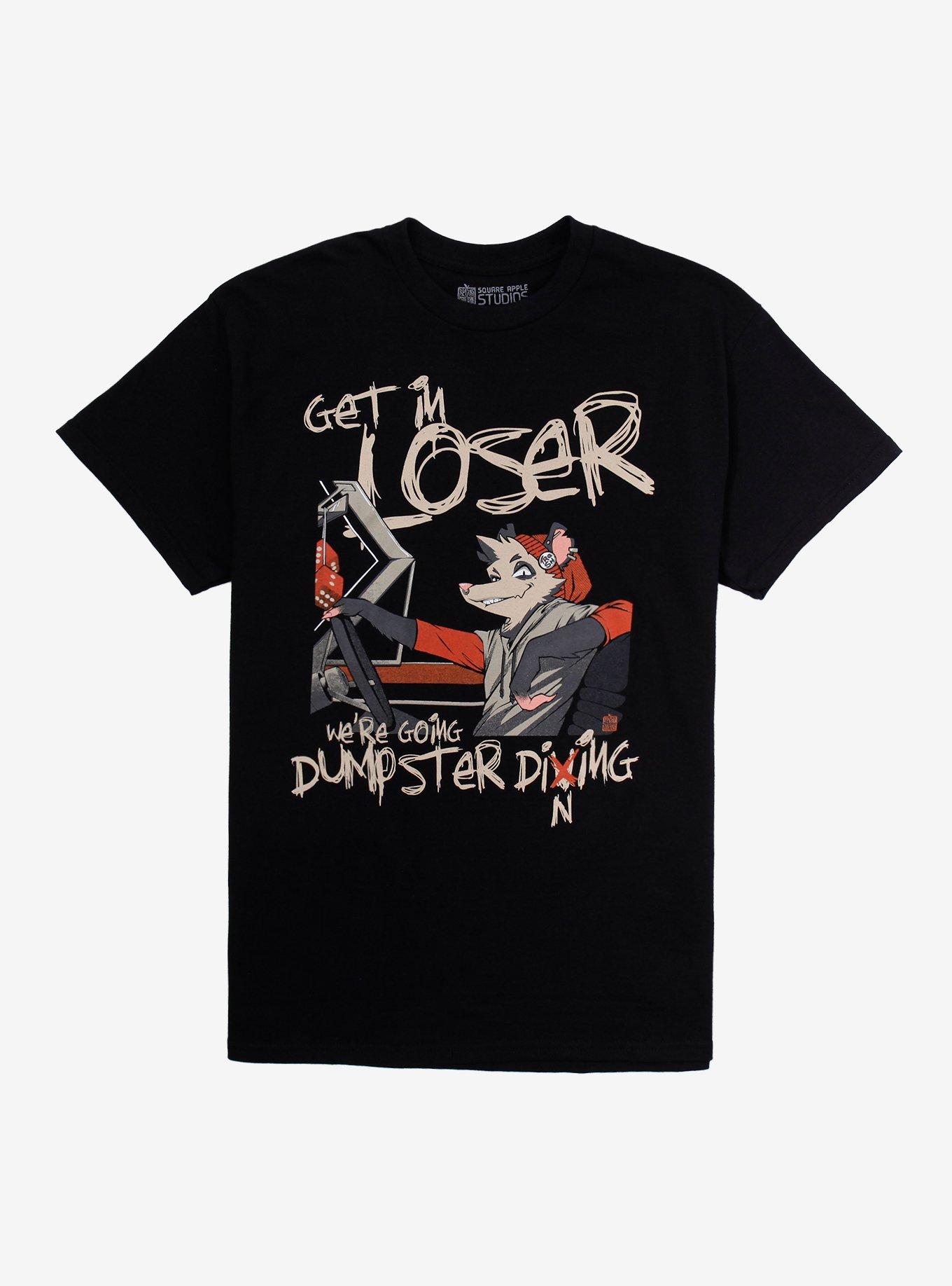 Get In Loser Opossum T-Shirt By Square Apple Studios | Hot Topic
