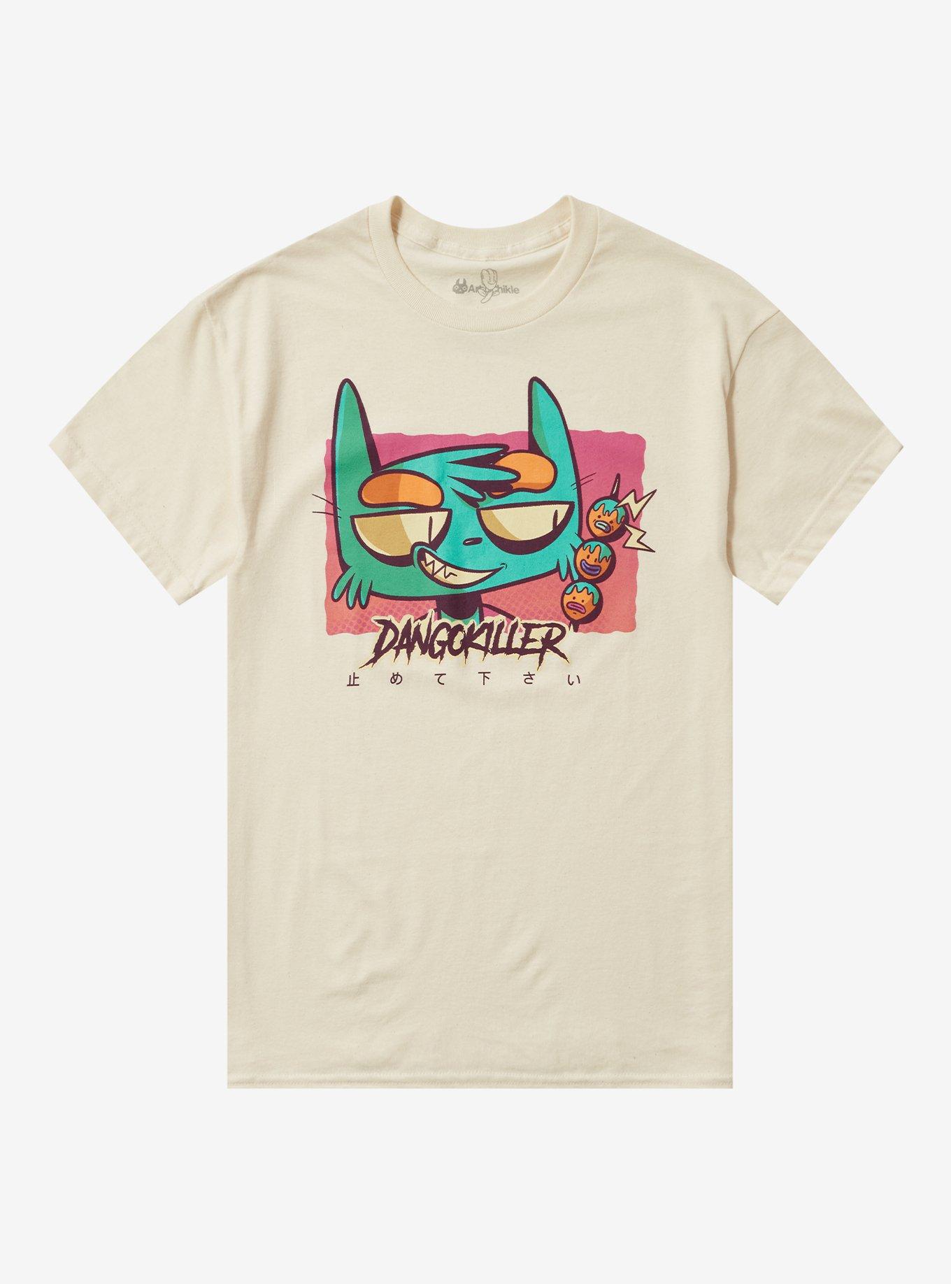 Cat Dango Killer T-Shirt By Artychikle, , hi-res