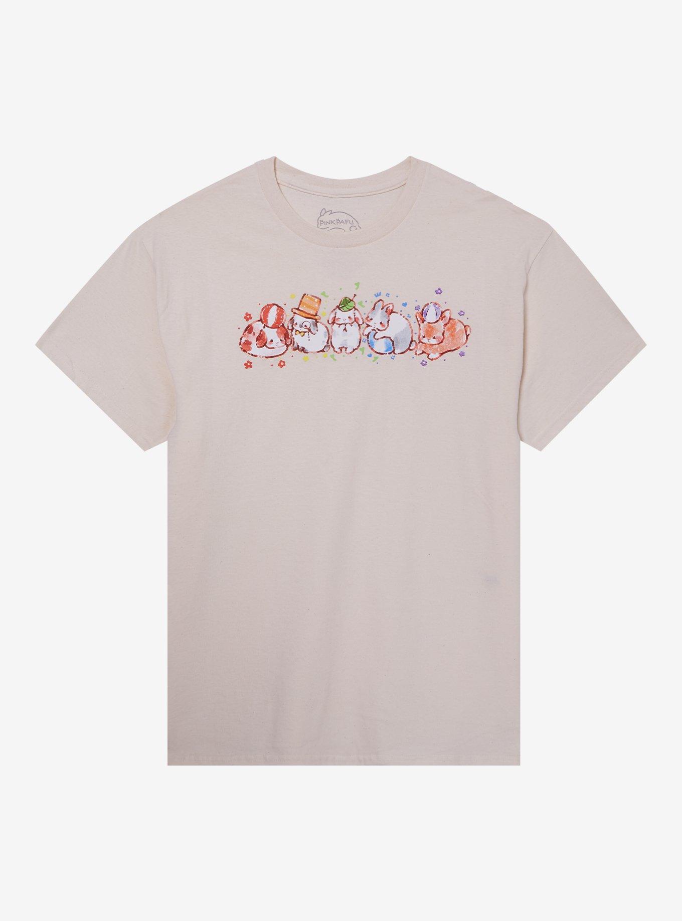 Rainbow Bunnies T-Shirt By PinkPafu, , hi-res