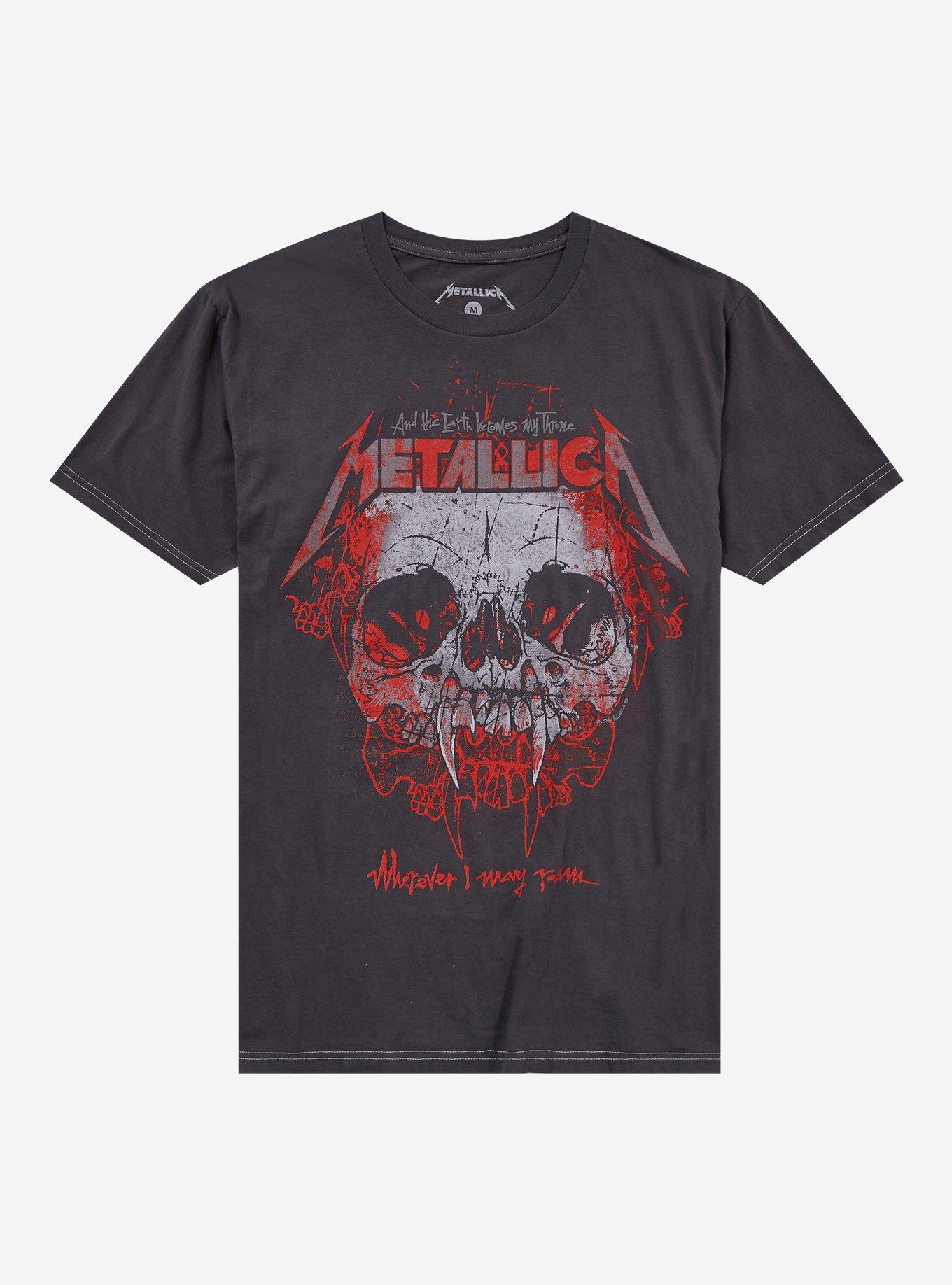 Metallica Wherever I May Roam Skull T-Shirt, , hi-res