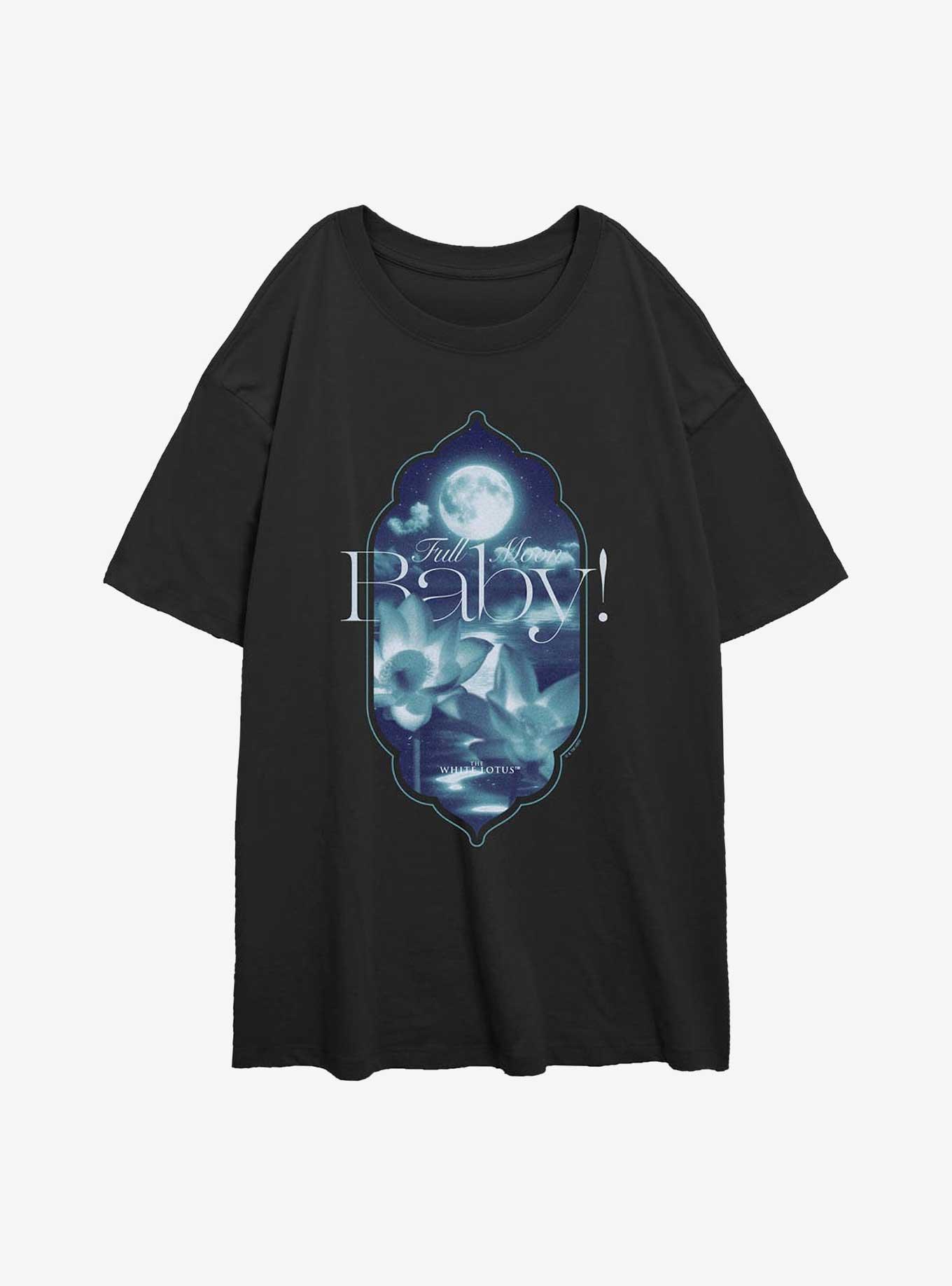 The White Lotus Full Moon Baby Girls Oversized T-Shirt, , hi-res