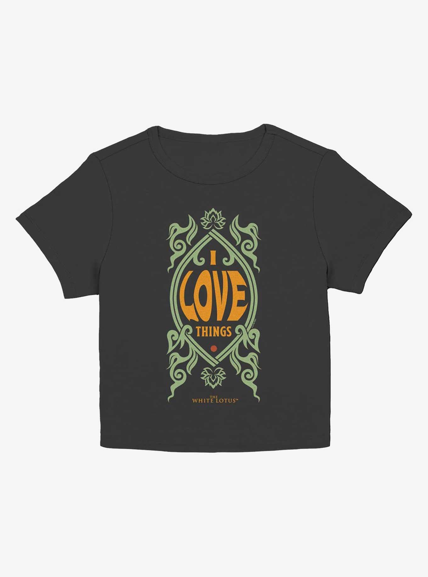 The White Lotus I Love Things Girls Baby T-Shirt, BLACK, hi-res