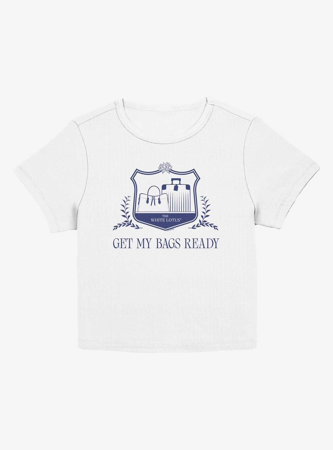 The White Lotus Get My Bags Ready Girls Baby T-Shirt, WHITE, hi-res
