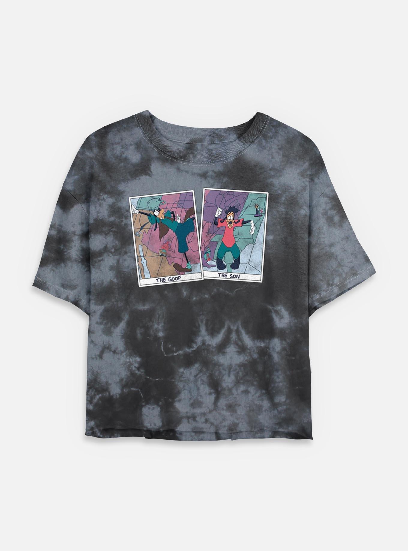 Disney Goofy A Goofy Trip Tie Dye Crop Womens T-Shirt, , hi-res