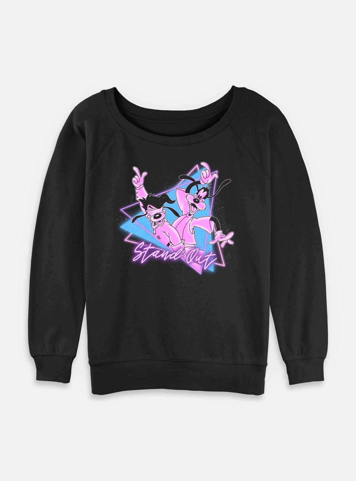 Disney Goofy Triangle Stand Out Womens Slouchy Sweatshirt, , hi-res