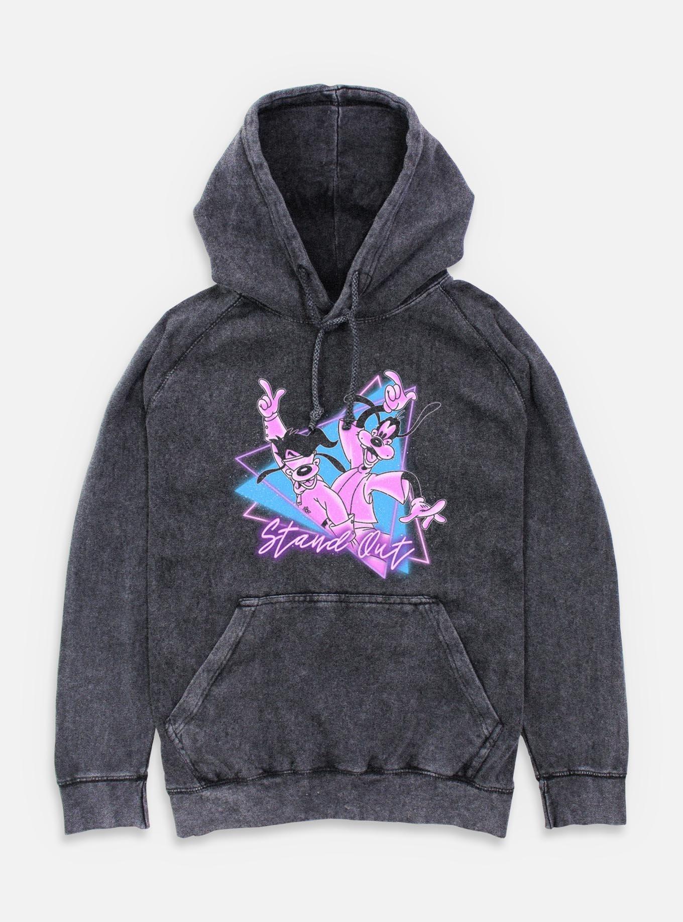 Disney Goofy Triangle Stand Out Mineral Wash Hoodie, , hi-res