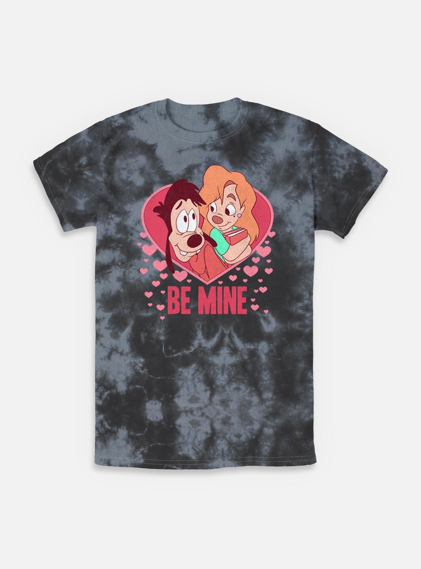 Disney Goofy Max And Rox Be Mine Tie-Dye T-Shirt, BLKCHAR, hi-res