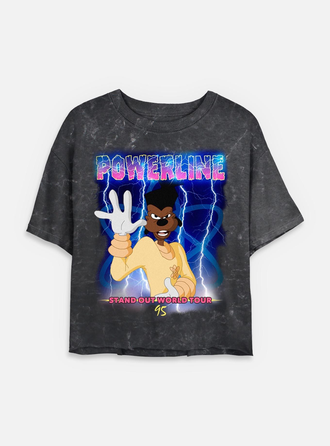 Disney Goofy Powerline Tour 96Mineral Wash Womens Crop T-Shirt, , hi-res