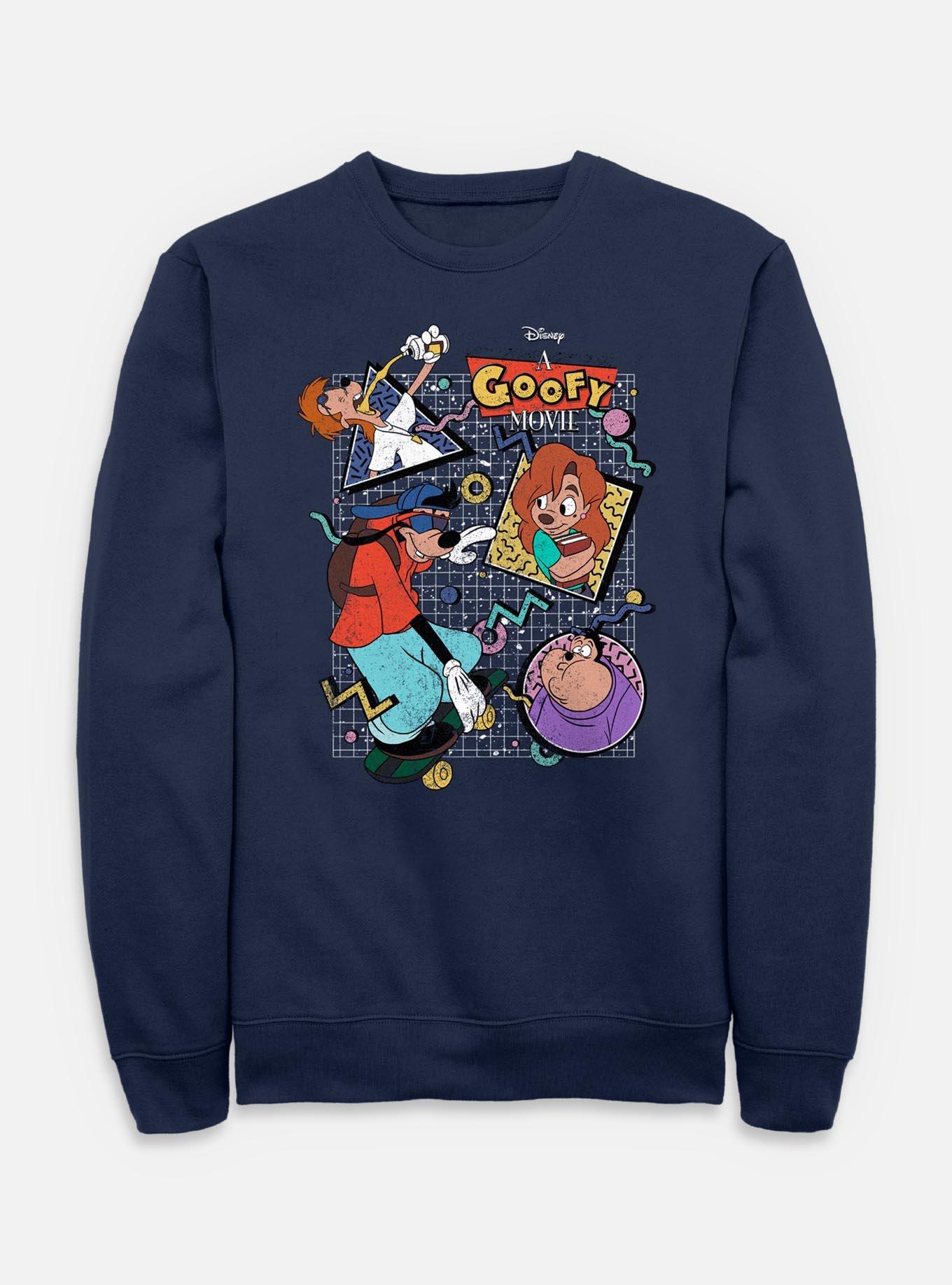 Disney Goofy 90s Goof Collage Sweatshirt,Specials : American Fashion Style Bags On Sale