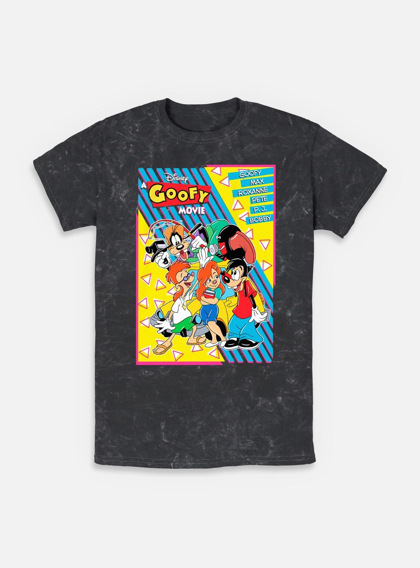 Disney Goofy Retro Group Poster Mineral Wash T-Shirt, , hi-res