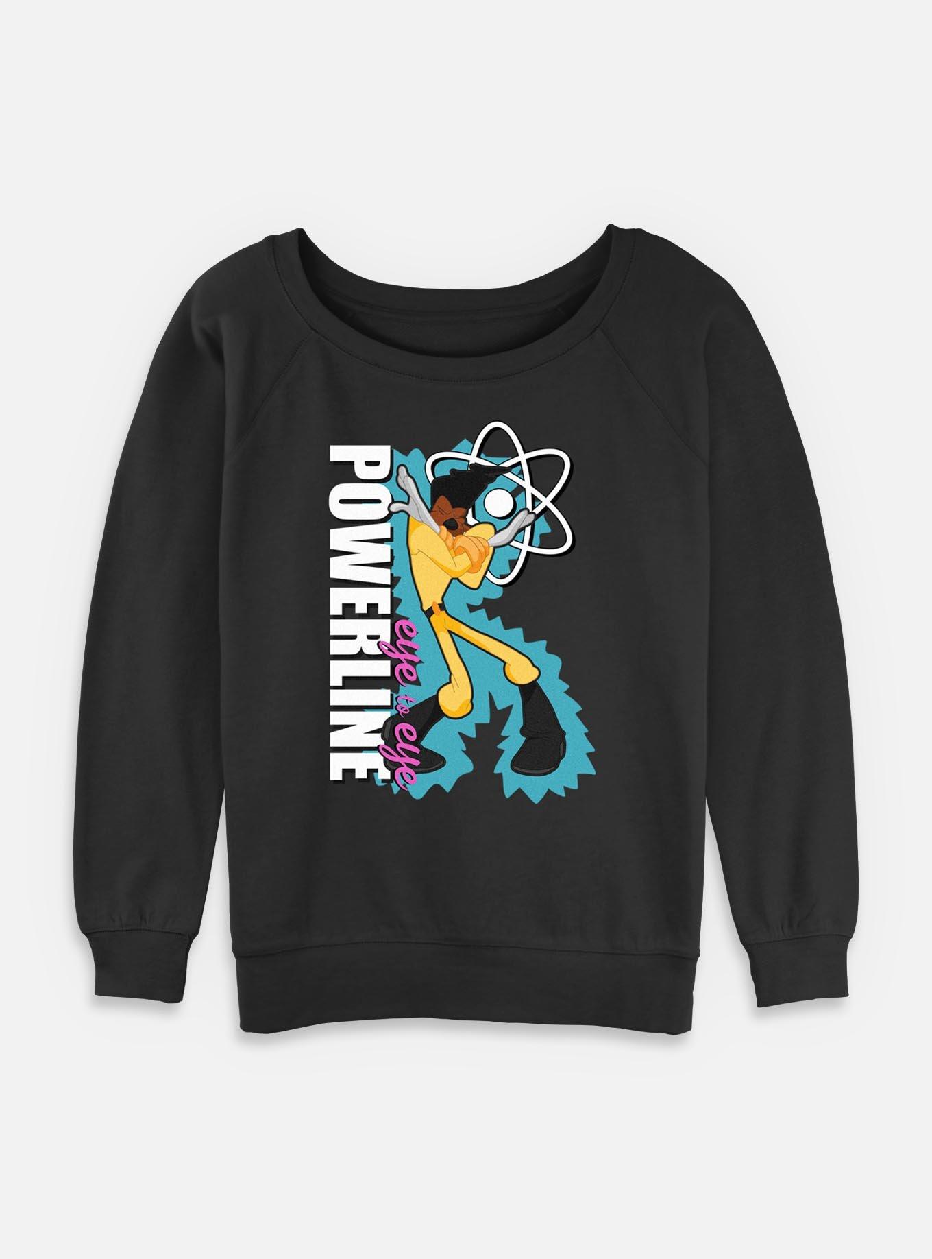 Disney Goofy Eye To Eye Powerline Womens Slouchy Sweatshirt, , hi-res