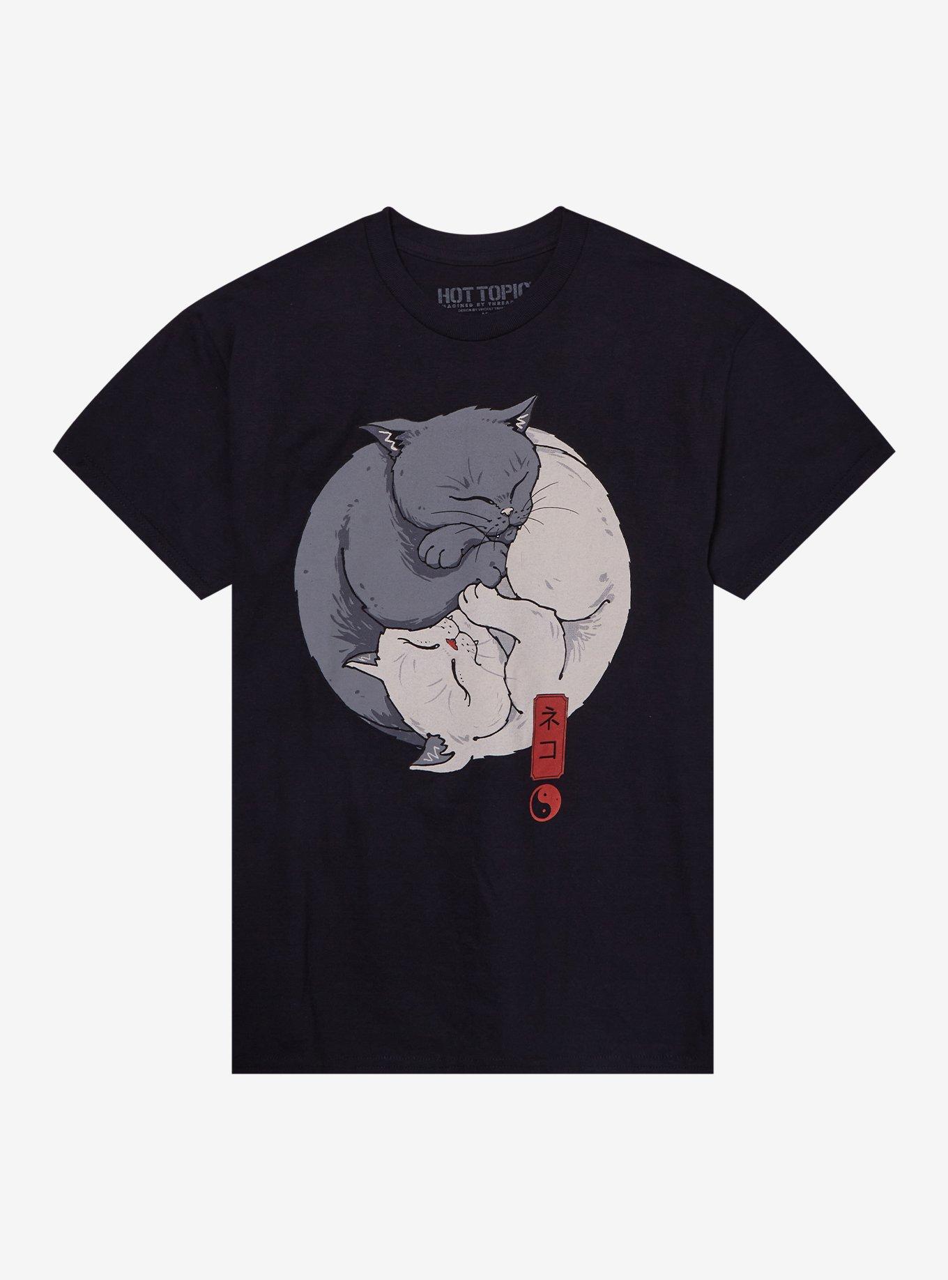 Cat Yin-Yang T-Shirt By Vincent Trinidad, , hi-res