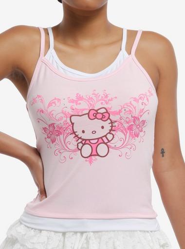 Hello Kitty Y2K Double Layer Cami | Hot Topic